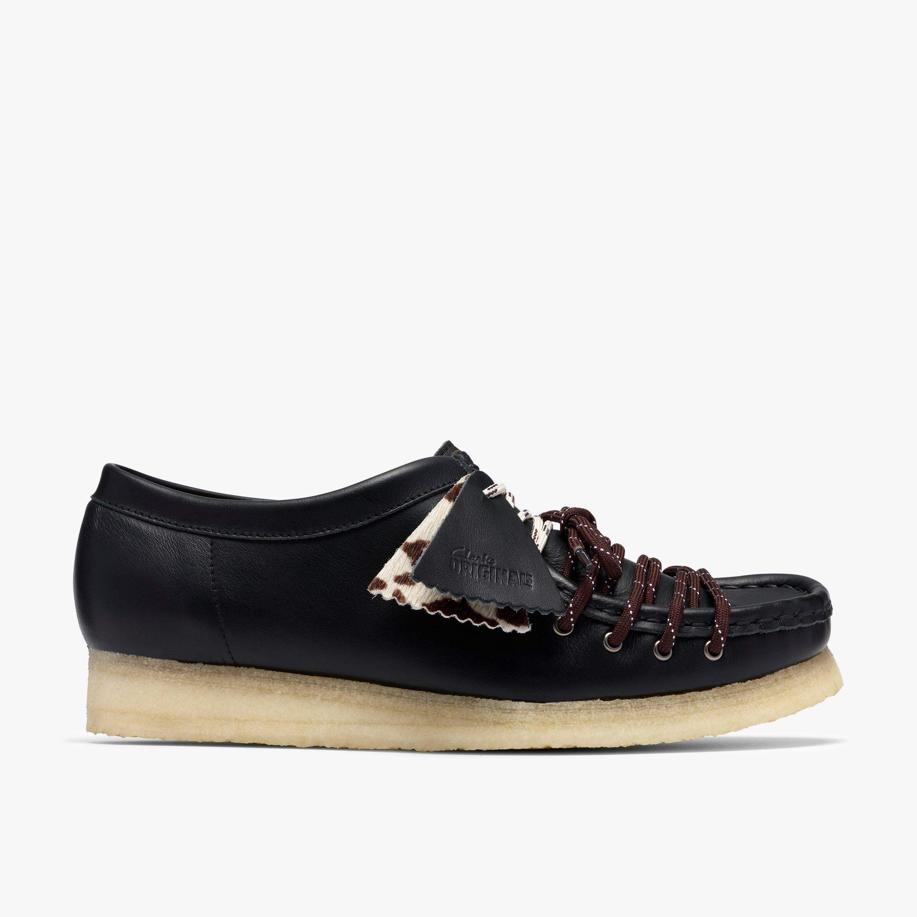 Wallabee Lace Black Combination Leather Wallabees, view 1 of 8