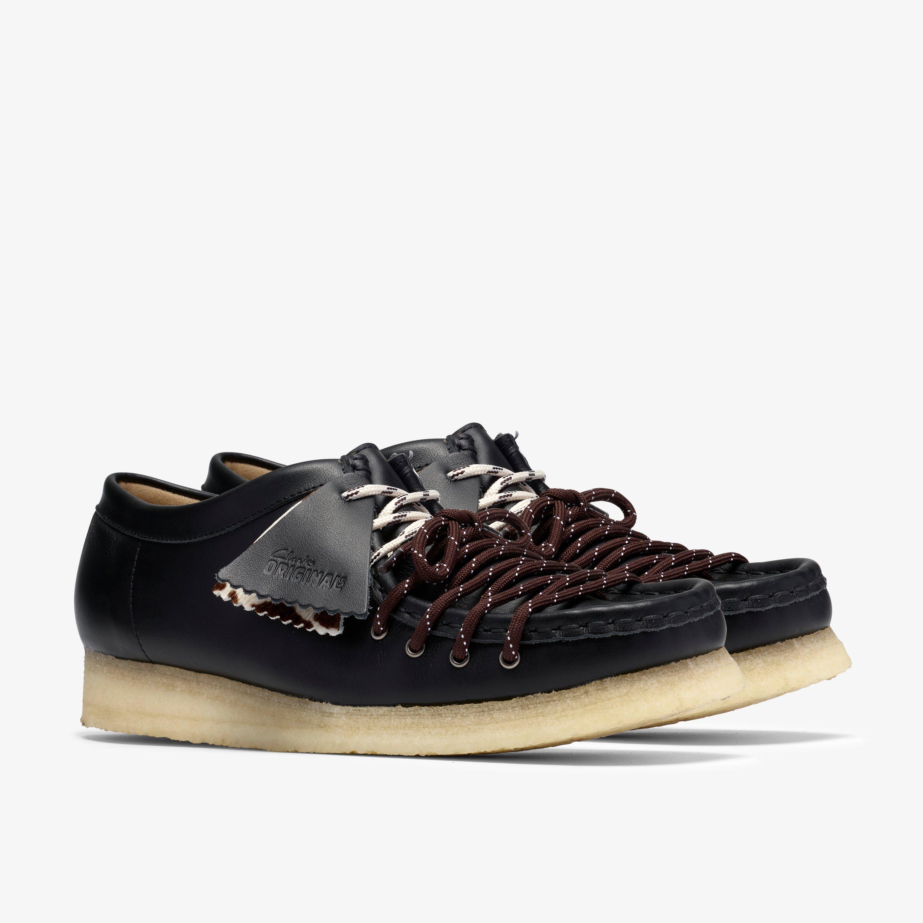 Wallabee Lace Black Combination Leather Wallabees Lace Up, view 5 of 10