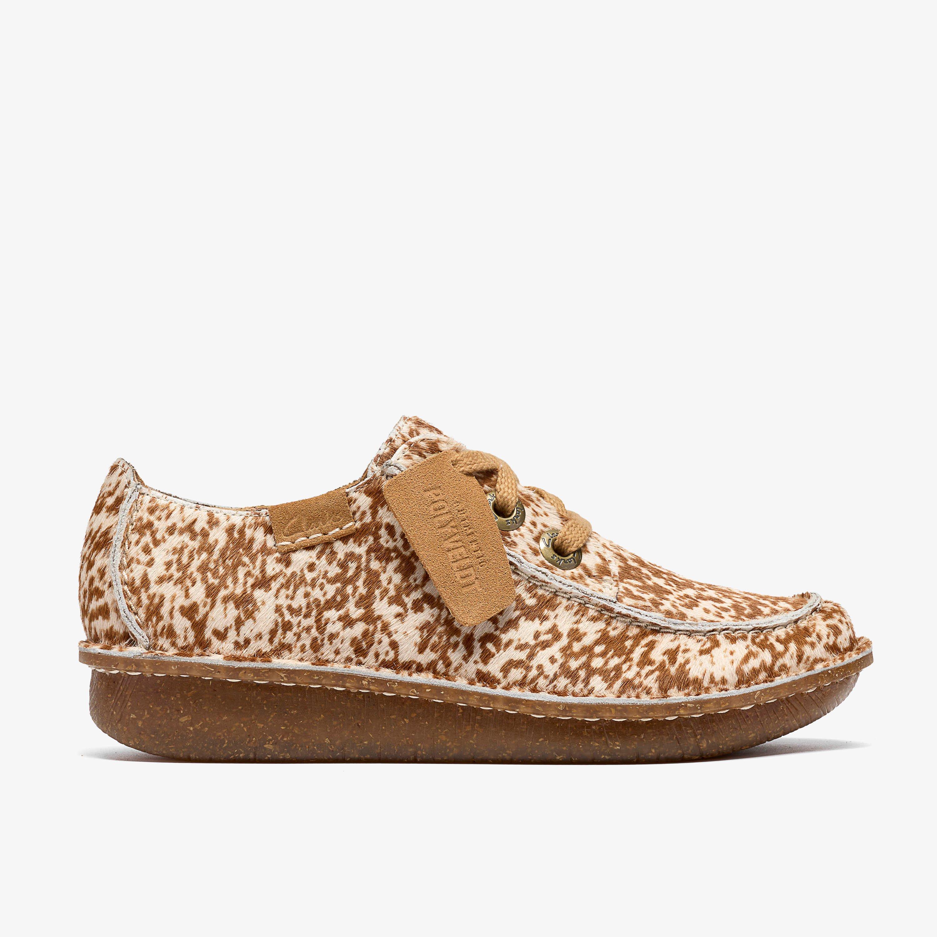 Funny Dream Brown Animal Print Lace Up, view 1 of 8