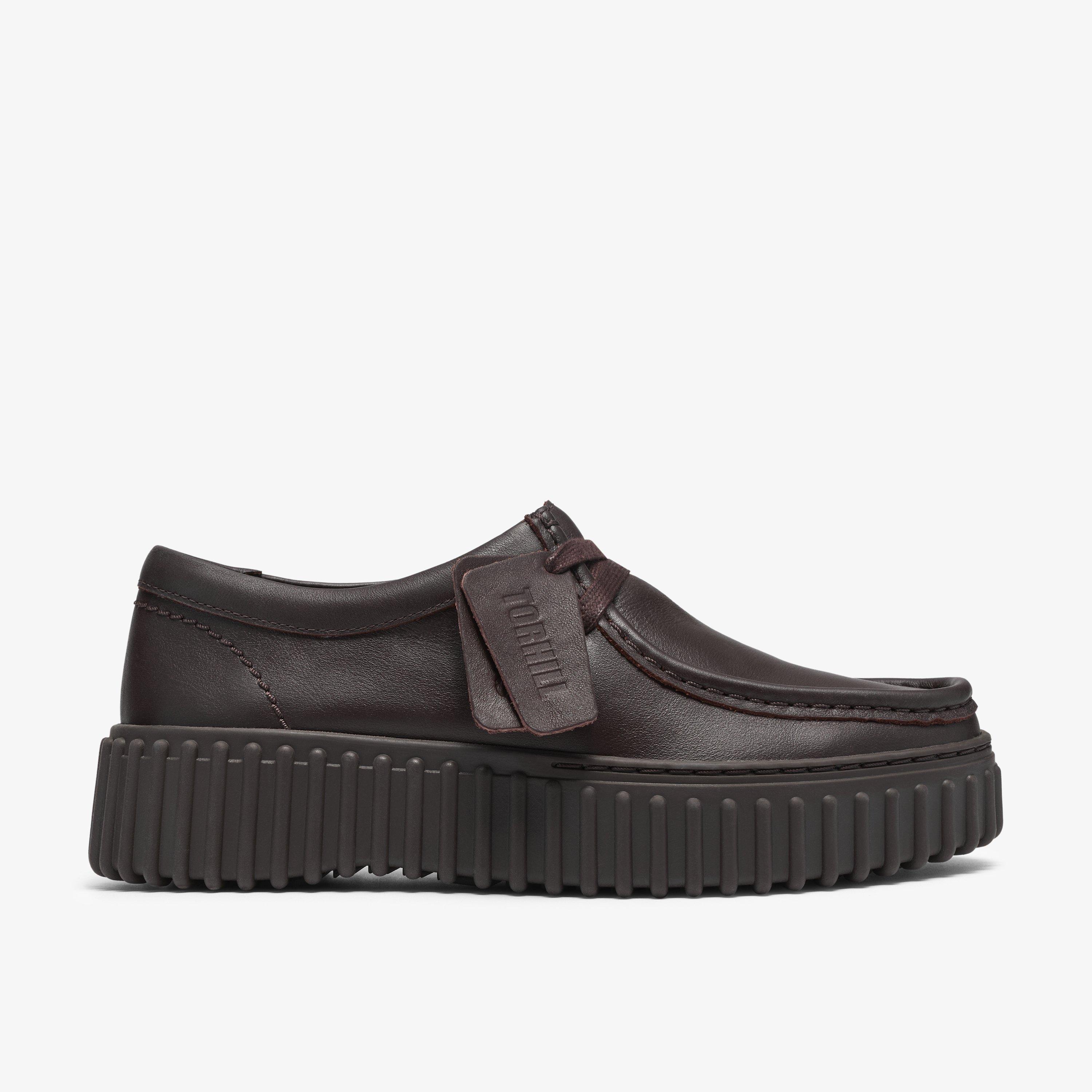 Torhill Bee Cuir marron foncé Chaussures à lacets Torhill, view 1 of 8