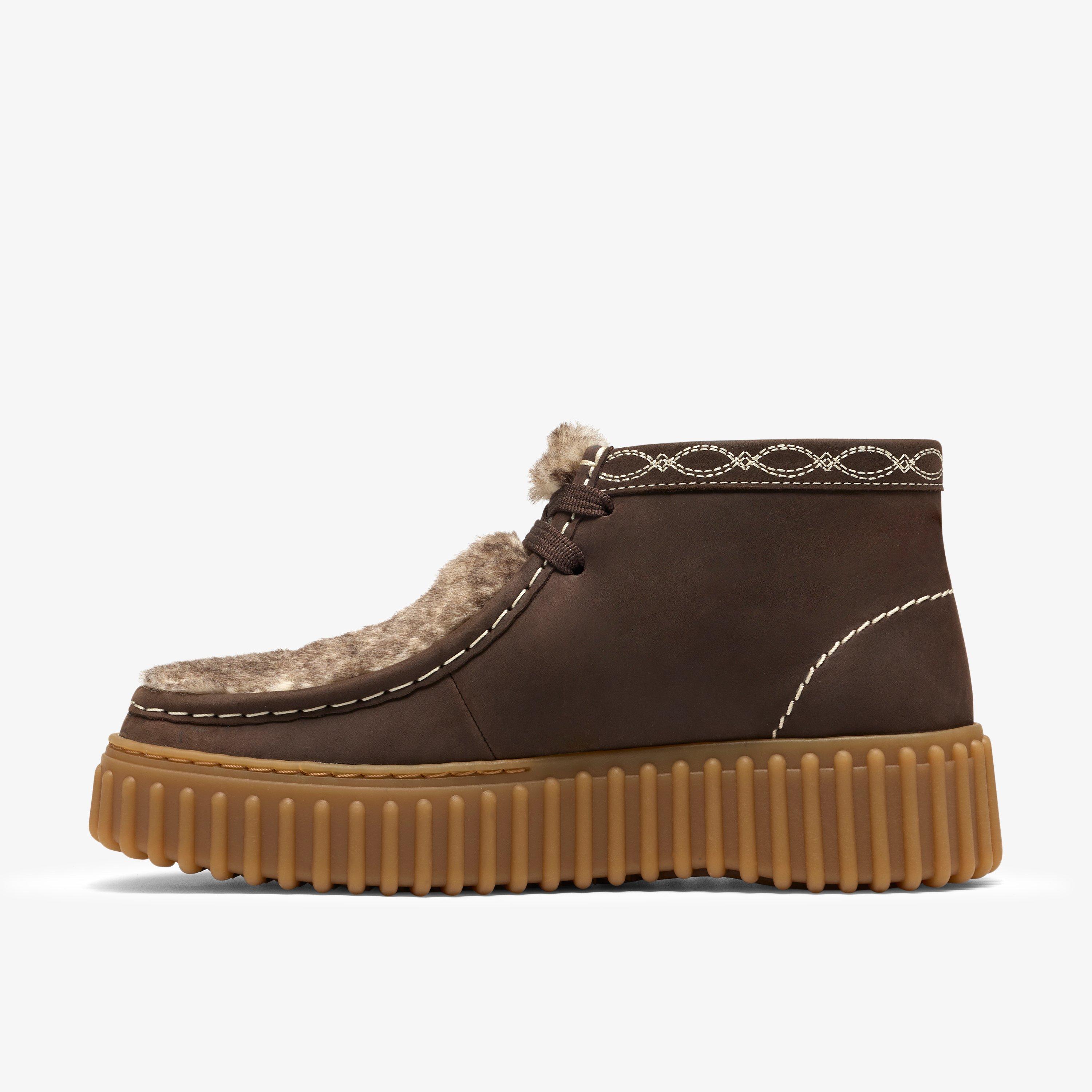 Torhill Moss Dark Brown Interest Bottines Chaussures à lacets Torhill, view 2 of 8
