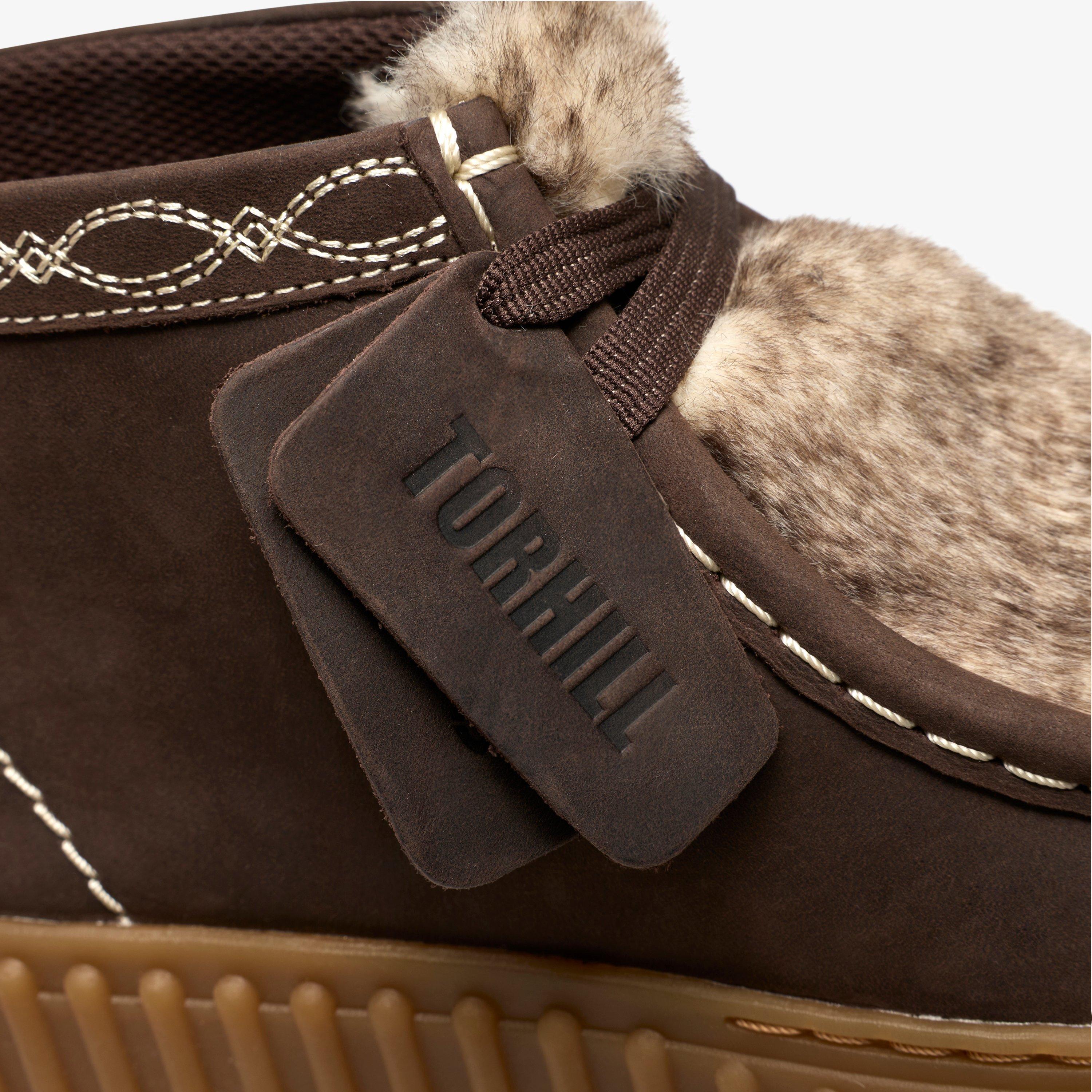 Torhill Moss Dark Brown Interest Bottines Chaussures à lacets Torhill, view 8 of 8