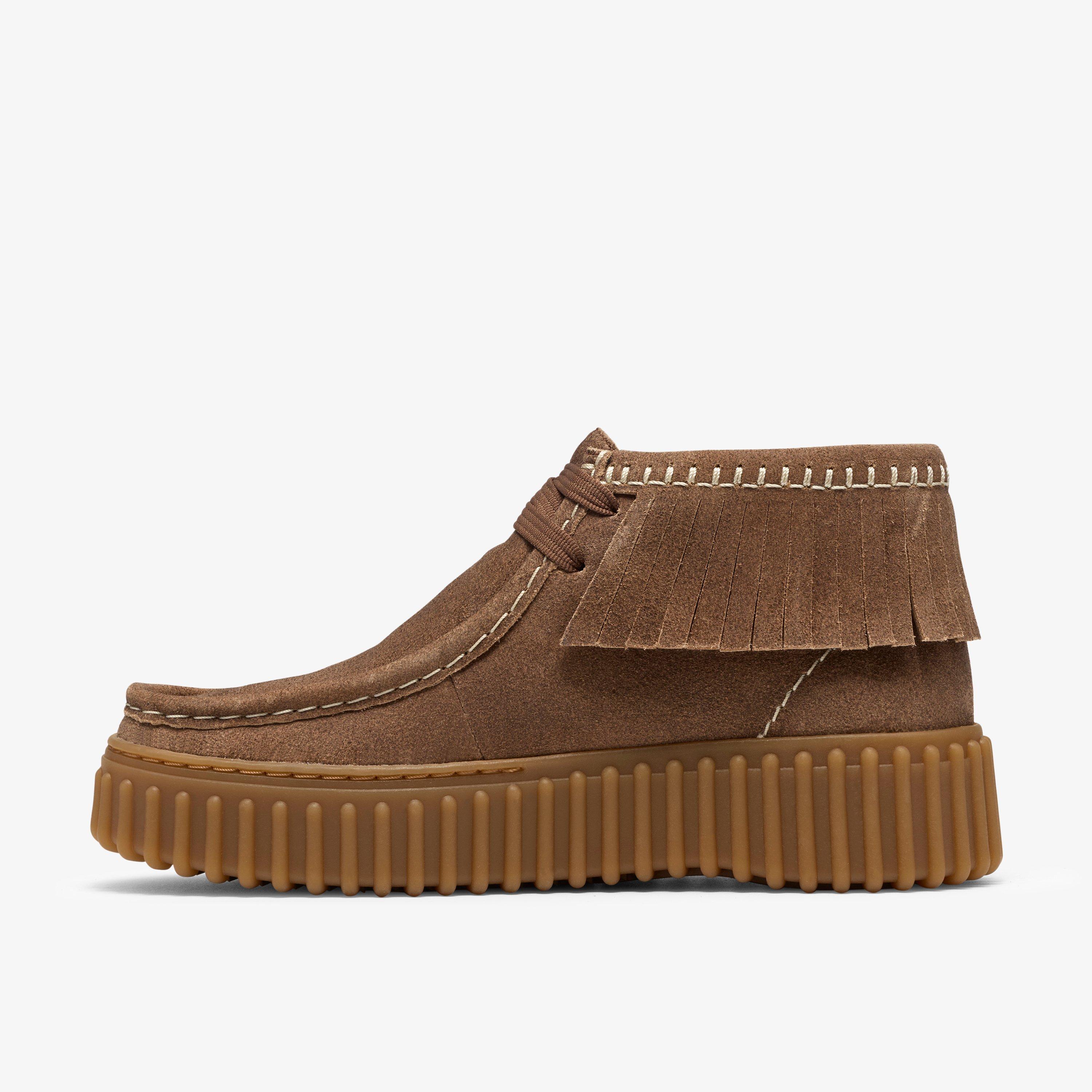 Torhill Moss Cuir foncé Bottines Chaussures à lacets Torhill, view 2 of 8