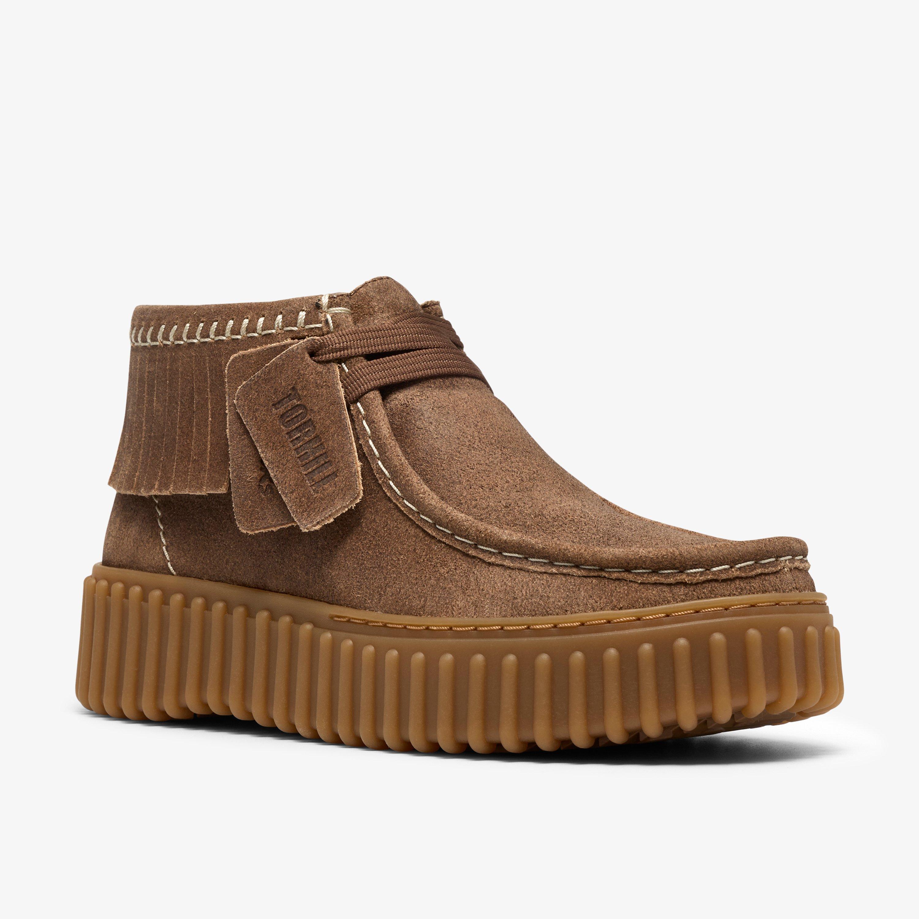 Torhill Moss Cuir foncé Bottines Chaussures à lacets Torhill, view 7 of 8