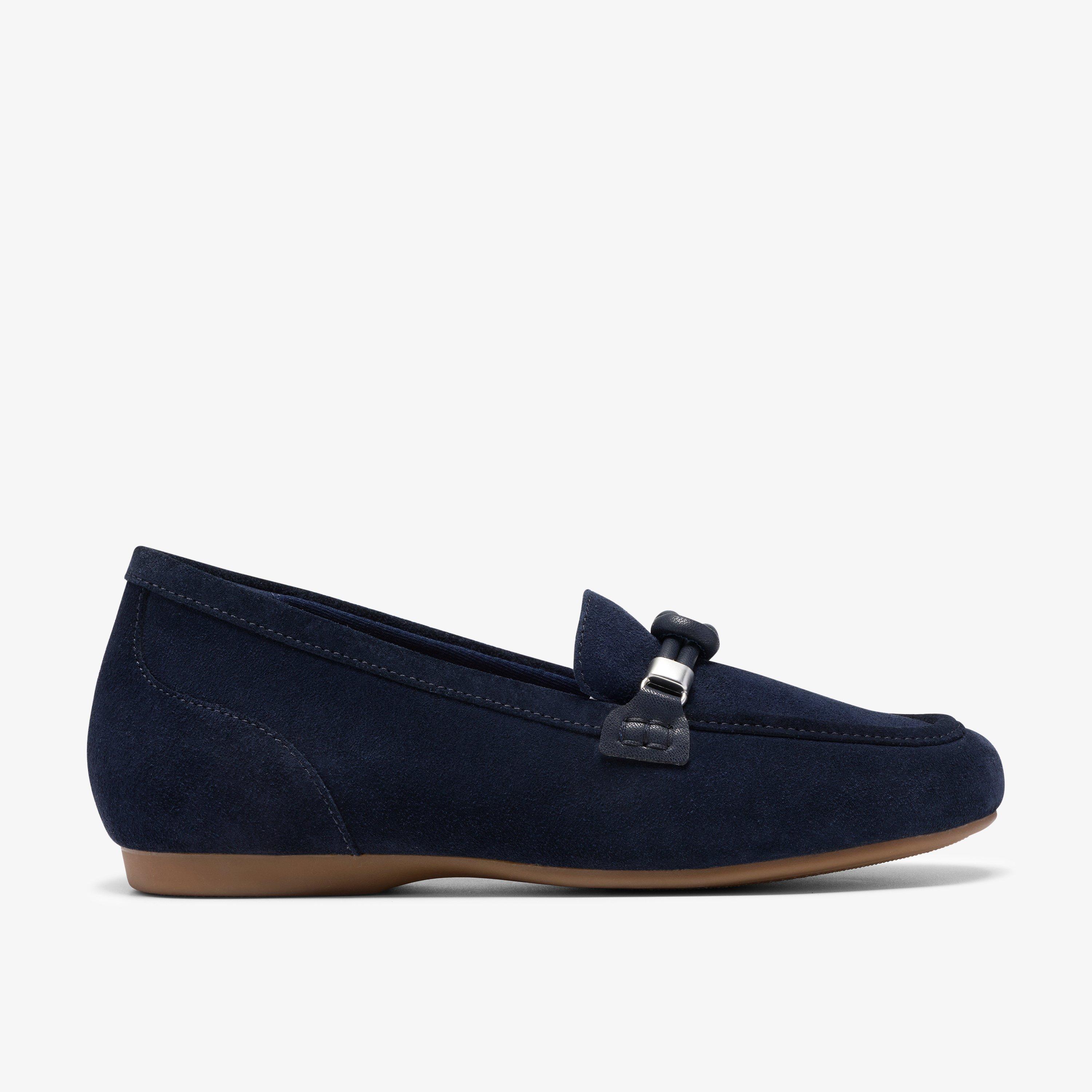 Cathrynn Jazz Navy Suede Slip-Ons, view 1 of 6