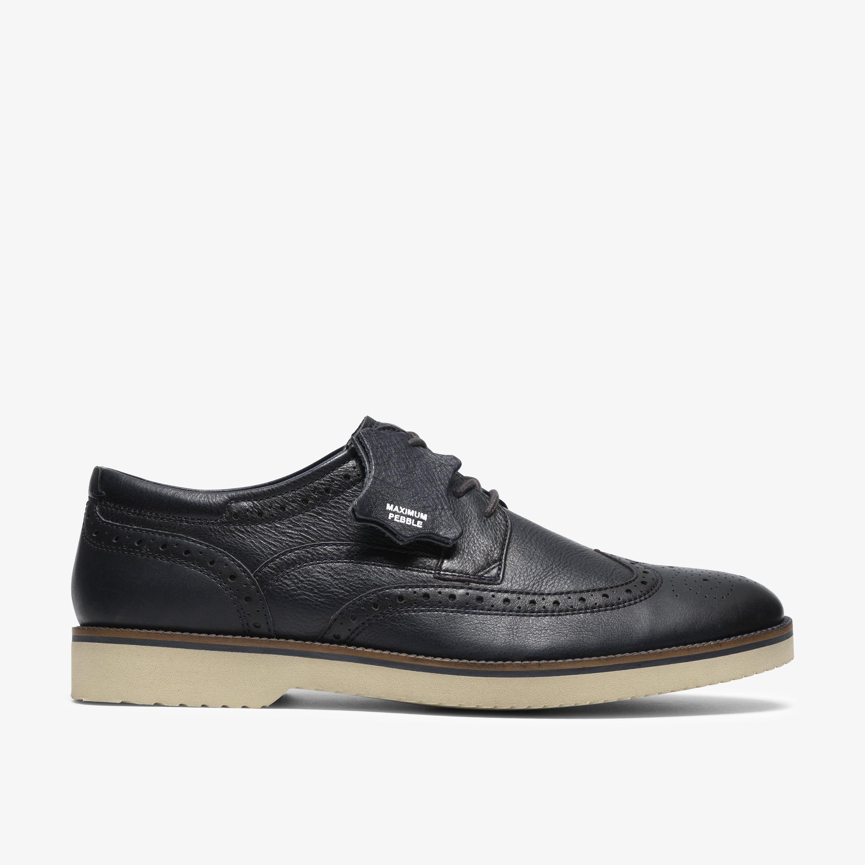 Tahoe Limit Navy Leather Brogues Lace Up, view 1 of 8