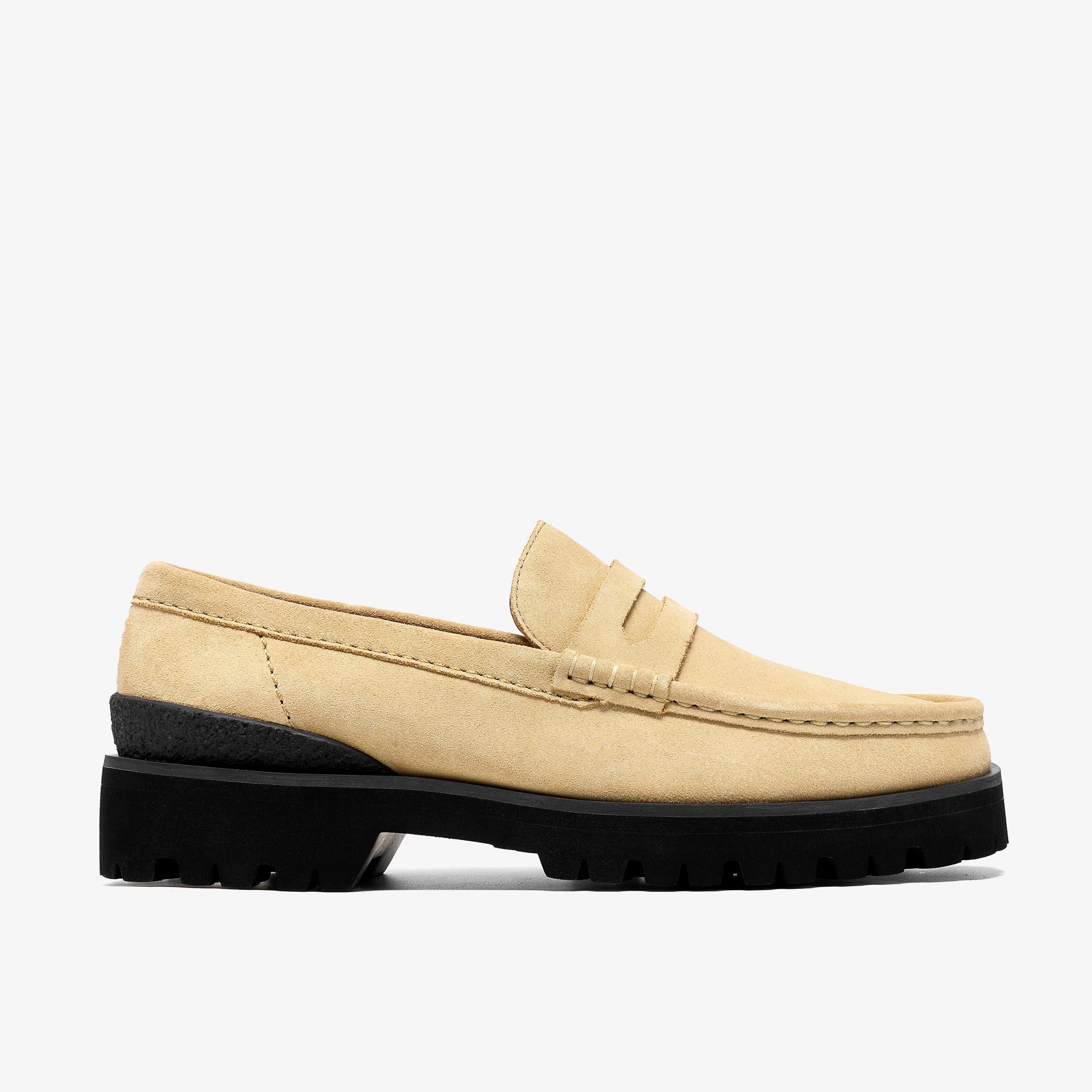 Yukoner Penny Daim marron érable Flâneurs Chaussures sans lacets, view 1 of 6
