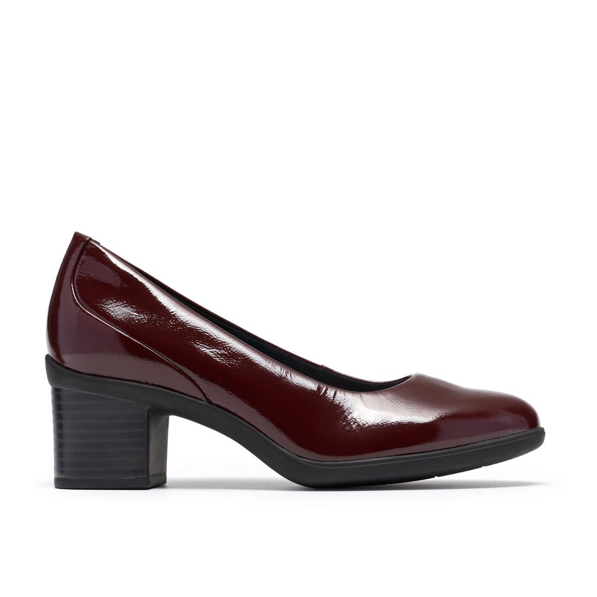 Clarks Womens Shaya Poppy Pumps,Block Heel