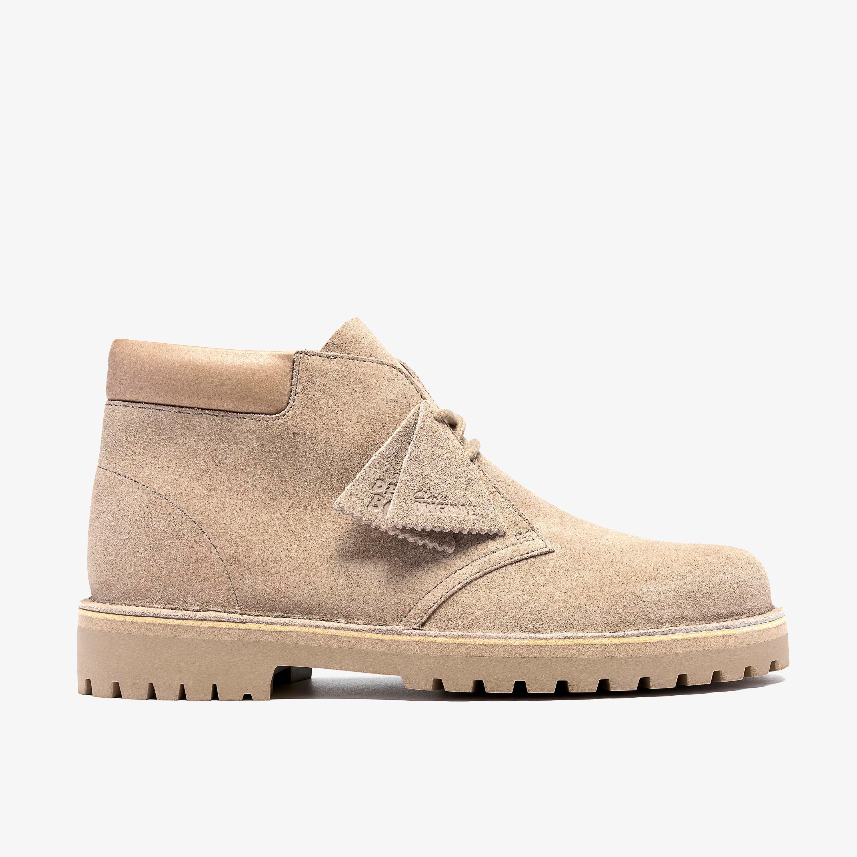 DSRT 2456 Rock Sand Suede Ankle Boots Lace Up, view 1 of 8