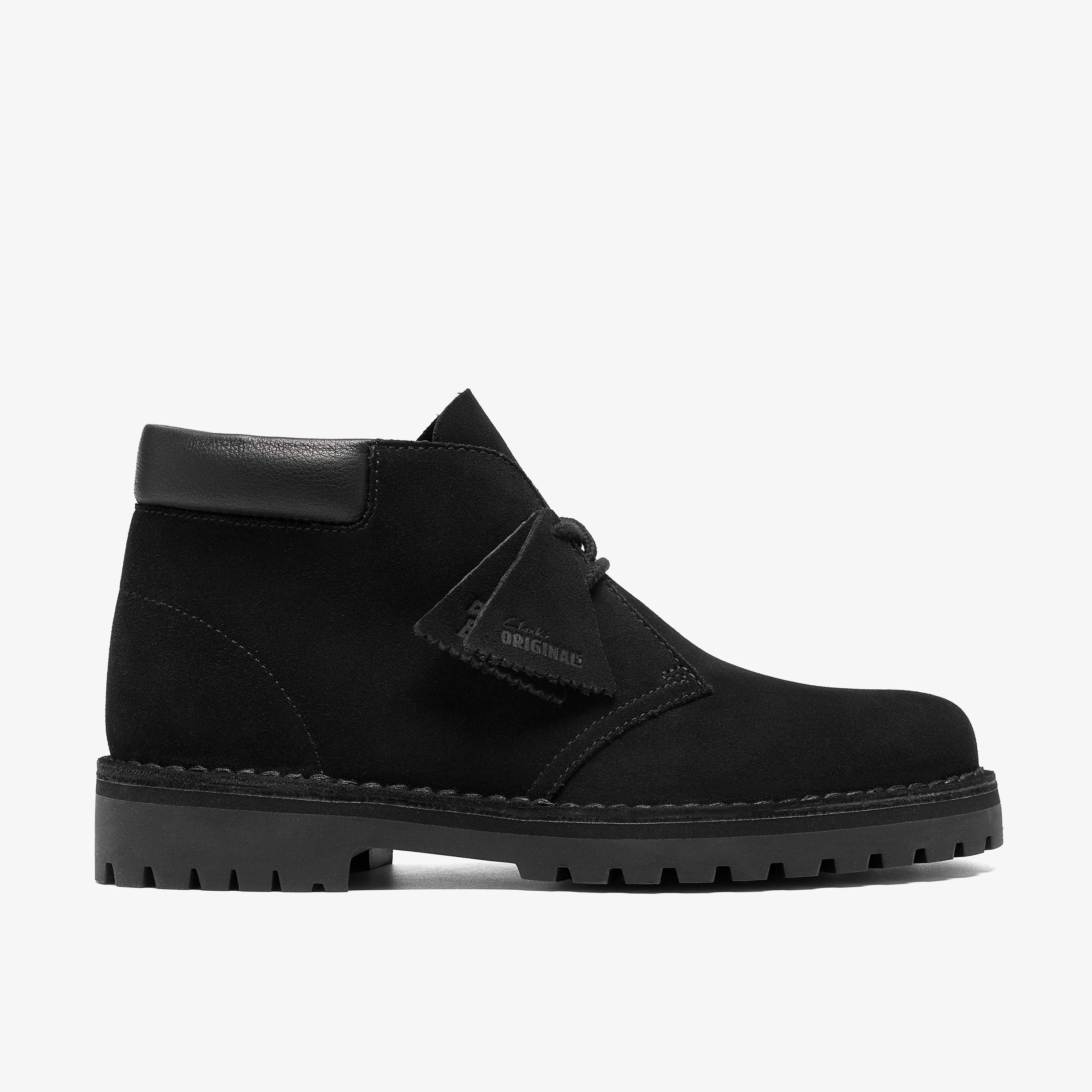 Desert 2456 Rock Black Suede Ankle Boots Lace Up, view 1 of 8