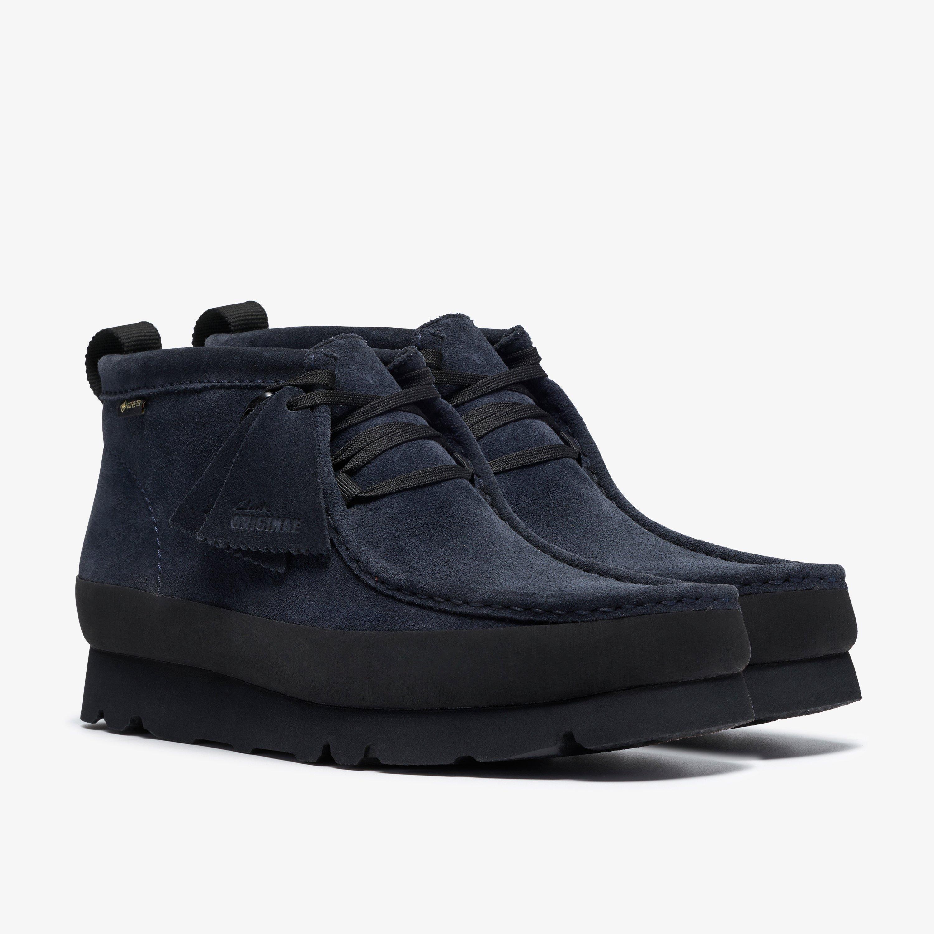 Walla Boot GORE-TEX Rand Ink Suede Ankle Boots Wallabee Lace Up, view 4 of 8