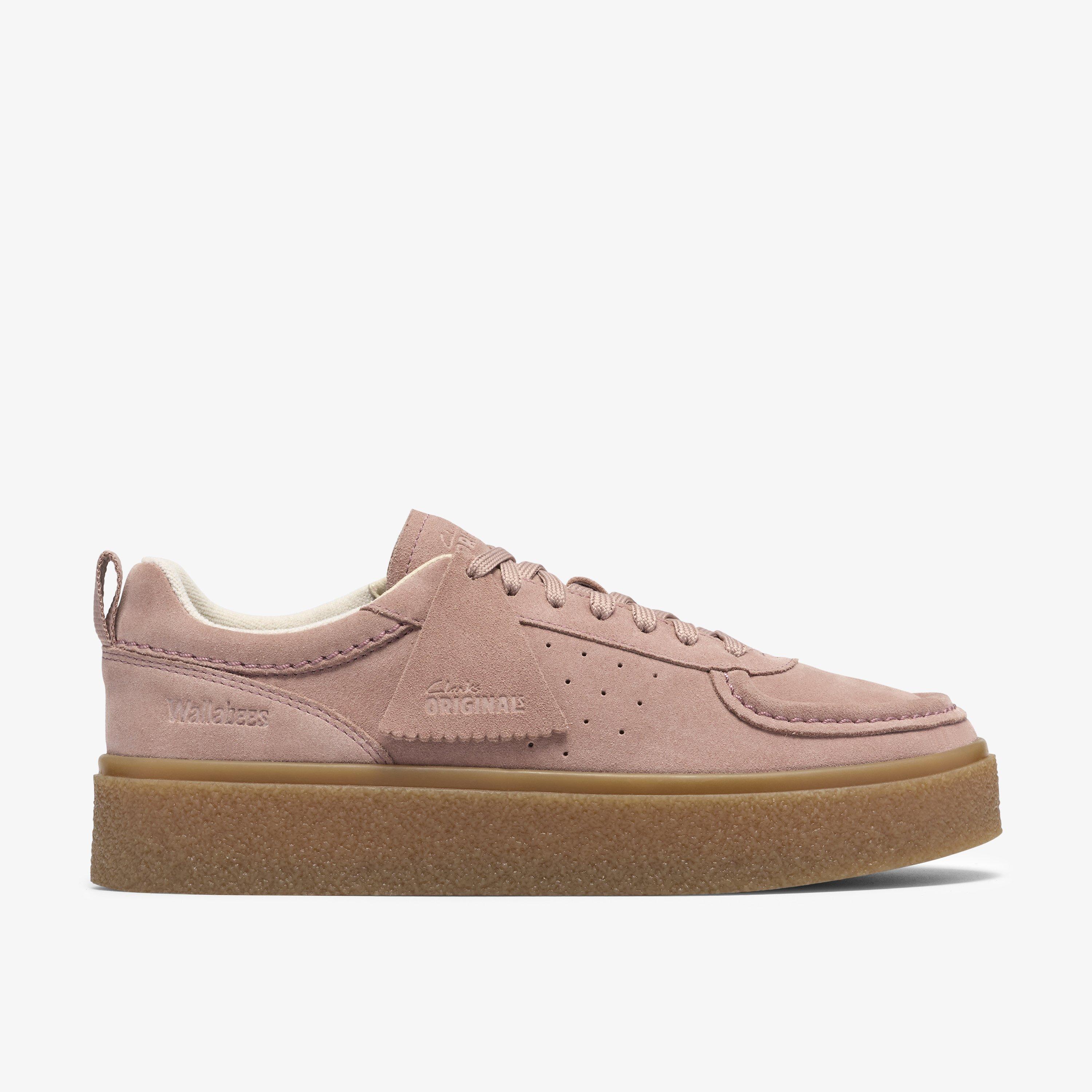 Boxbee Lace Dusty Pink Suede Wallabee Lace Up, view 1 of 8