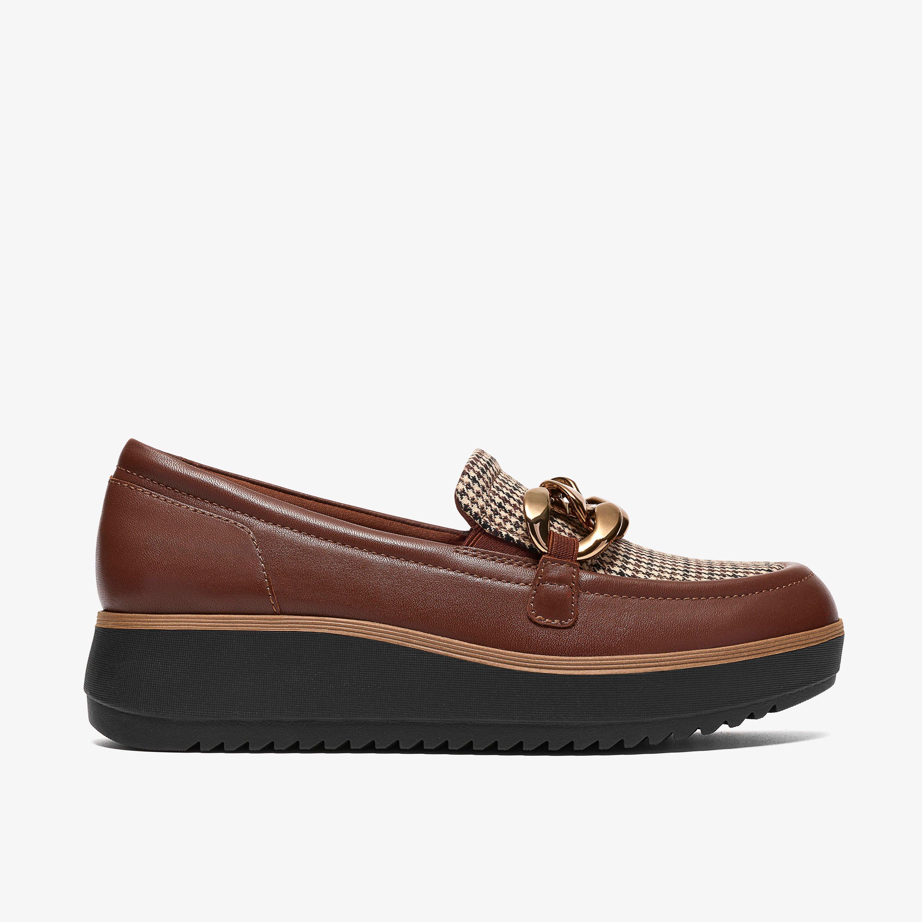 Zylah May British Tan Combination Loafers, view 1 of 6