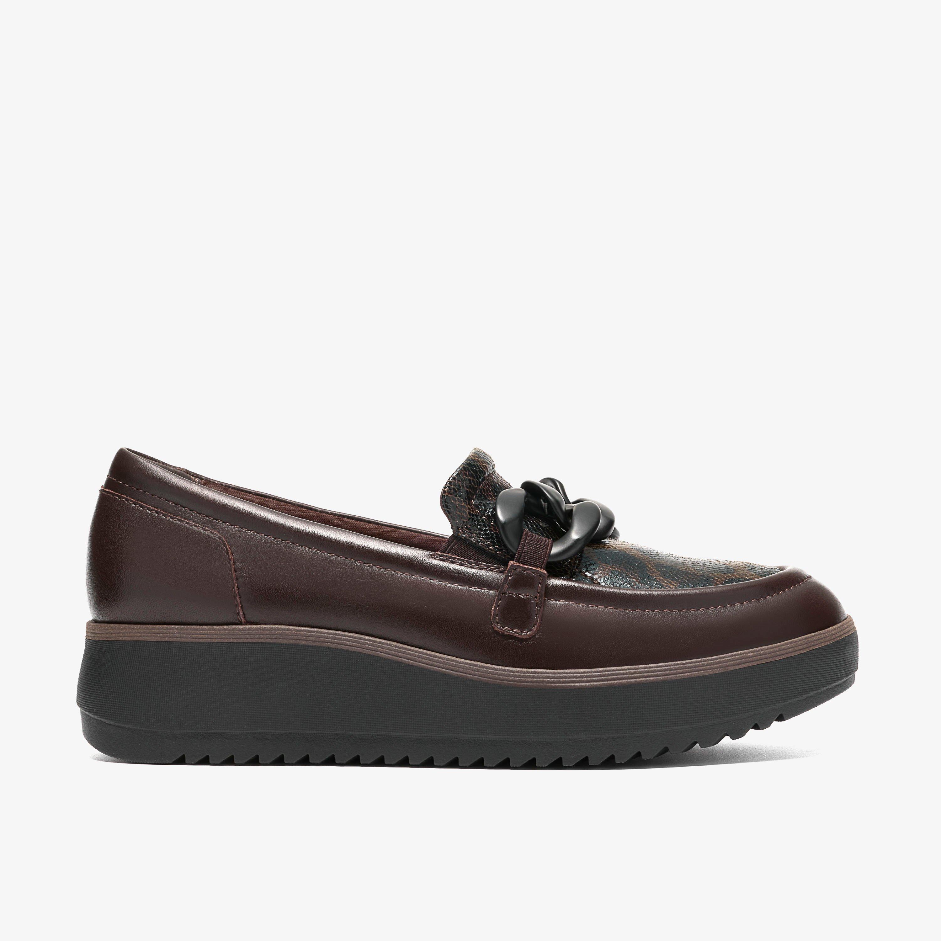 Zylah May Dark Brown Interest Loafers Slip Ons, view 1 of 6