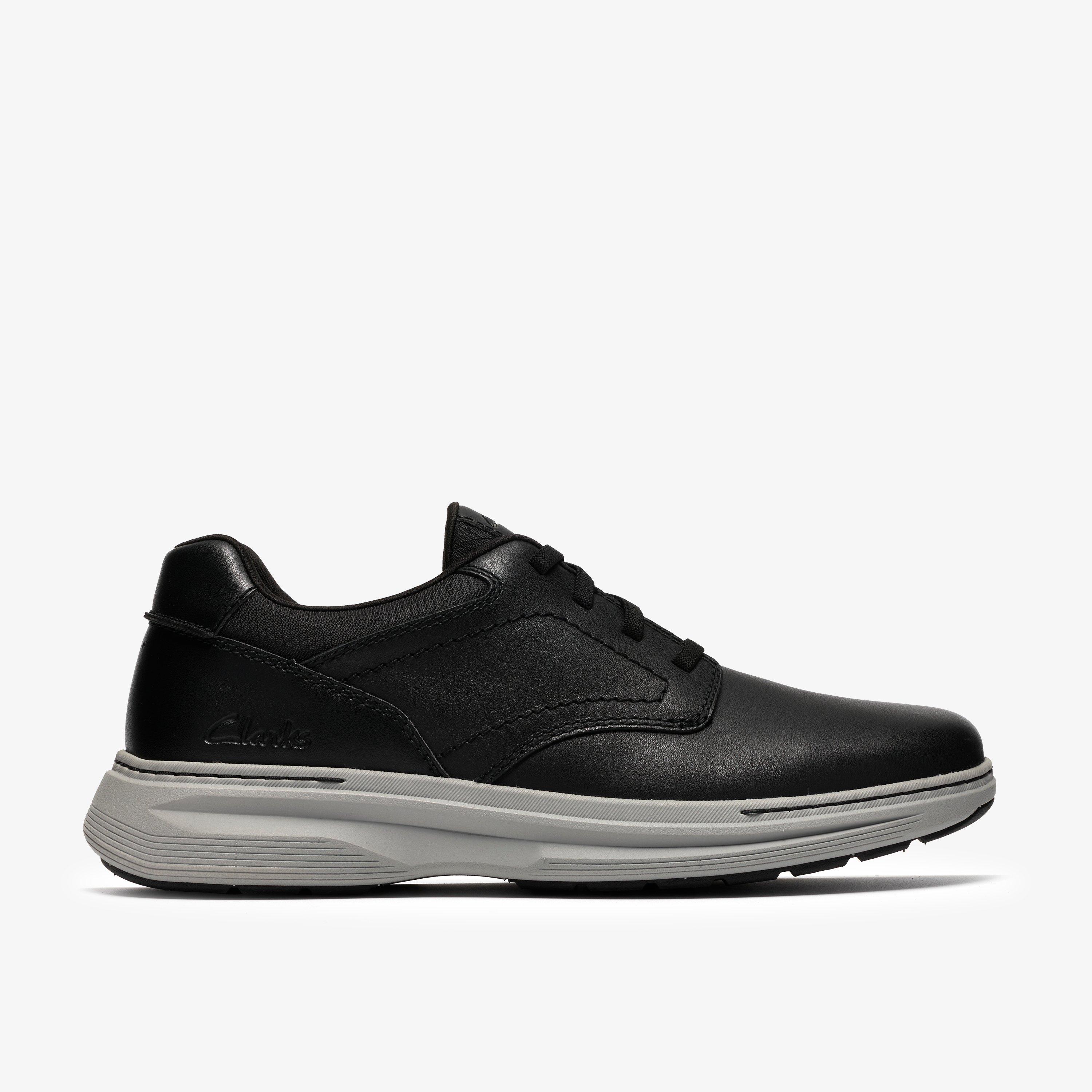 Souliers d’entraînement en cuir noir uni Craftwell, vue 1 sur 6