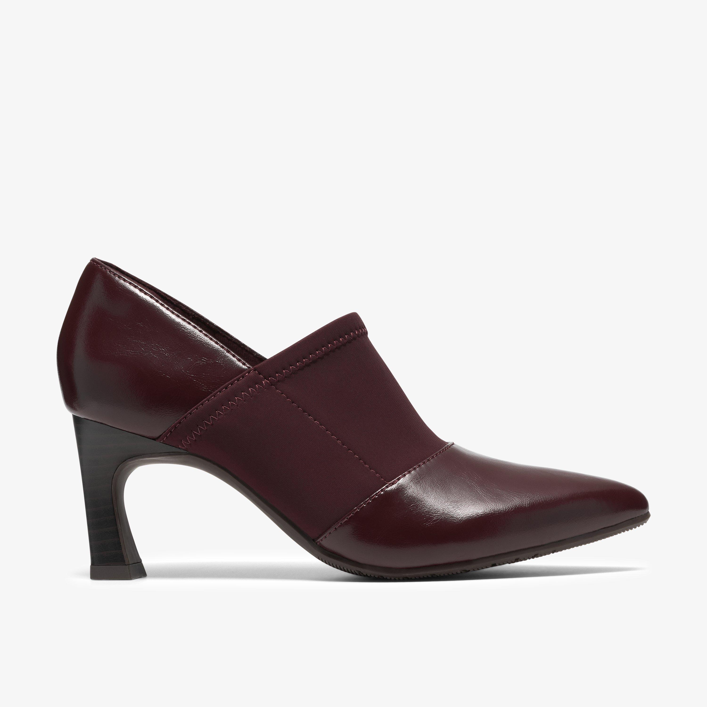 Tammitha Sleek Burgundy Leather Pumps, view 1 of 6