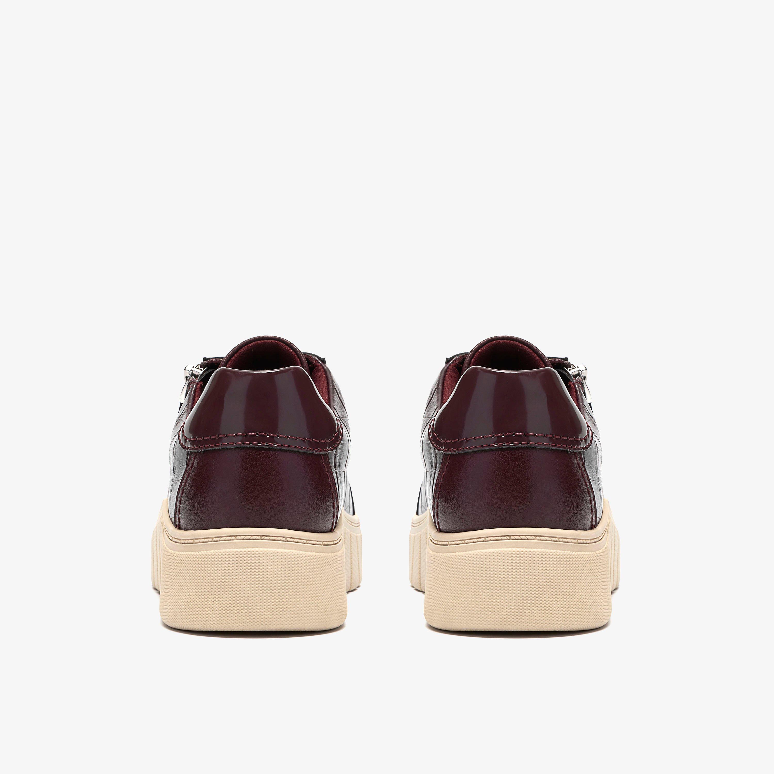 Mykah Joy Burgundy Interest Trainers Lace Up, view 5 of 6