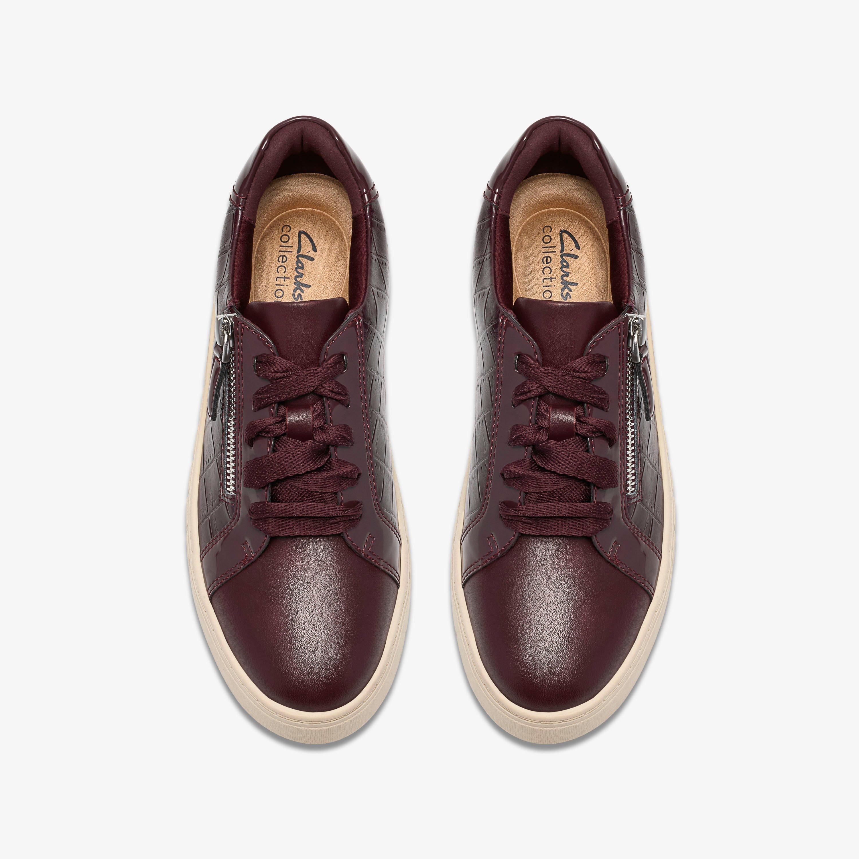 Mykah Joy Burgundy Interest Trainers Lace Up, view 6 of 6