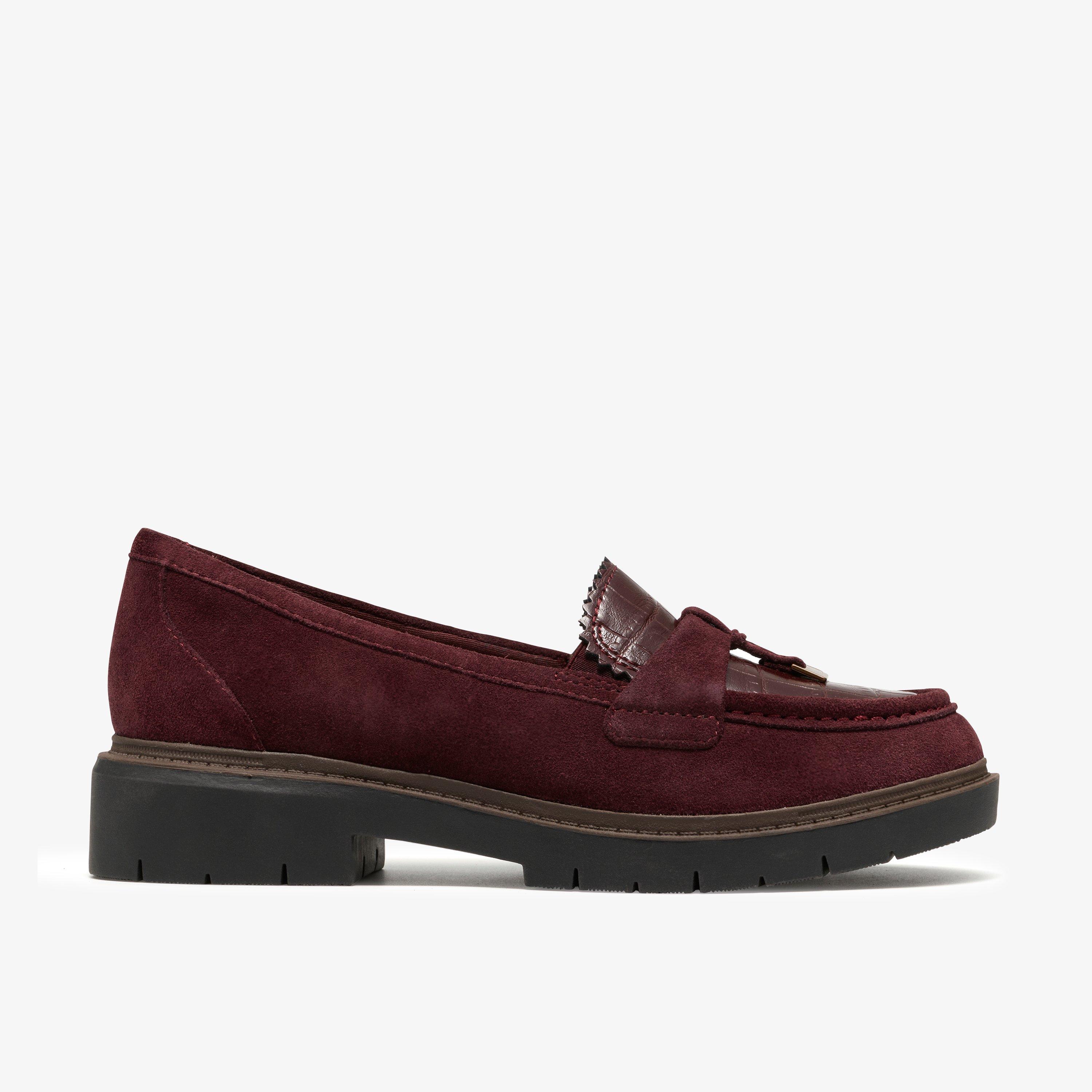 Westlynn Bella Burgundy Suede Loafers Slip Ons, view 1 of 6