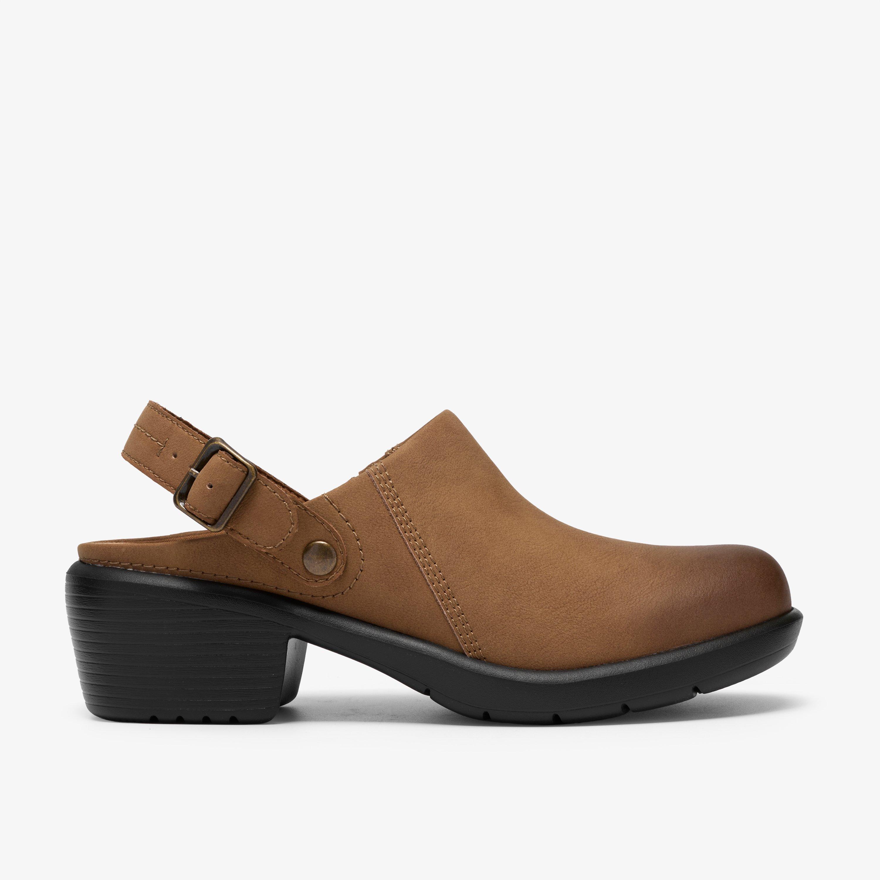 Kynnzie Mule Dark Tan Leather Clogs & Mules Slip-Ons, view 1 of 6