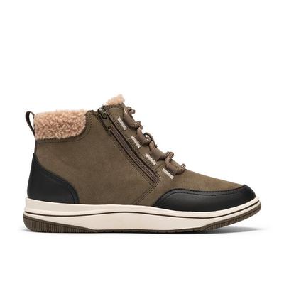 Clarks Cloudsteppers Womens Breeze Moss Water Resistant Ankle Boots