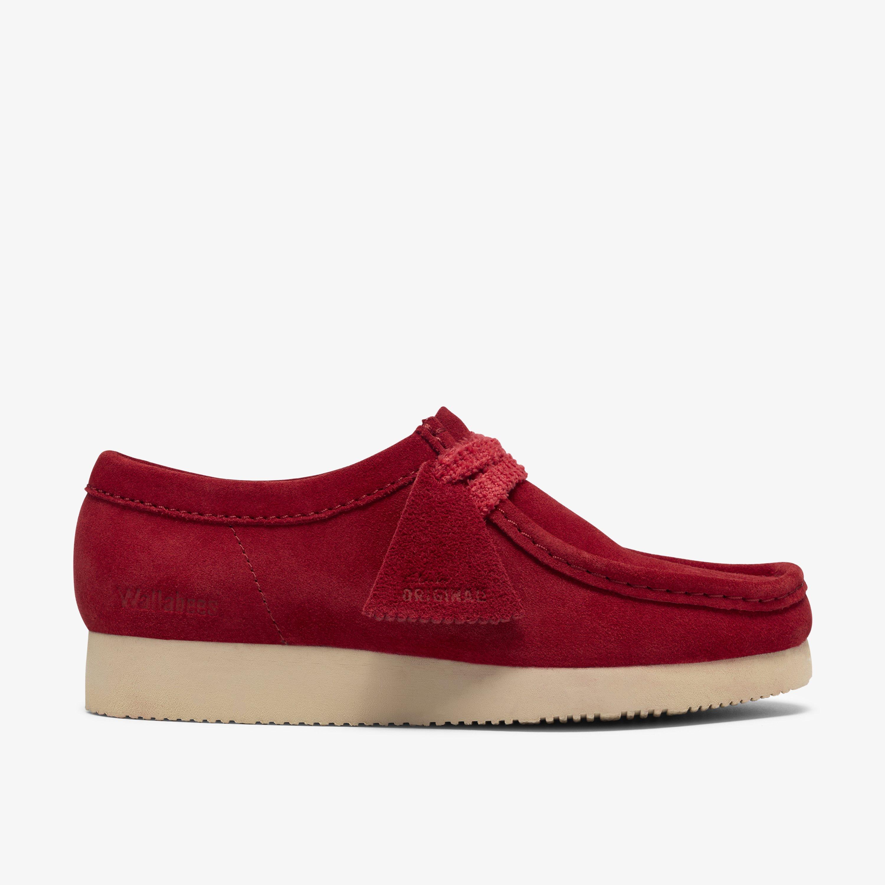 Wallabee Lite Red Suede Wallabee Lace Up, view 1 of 9