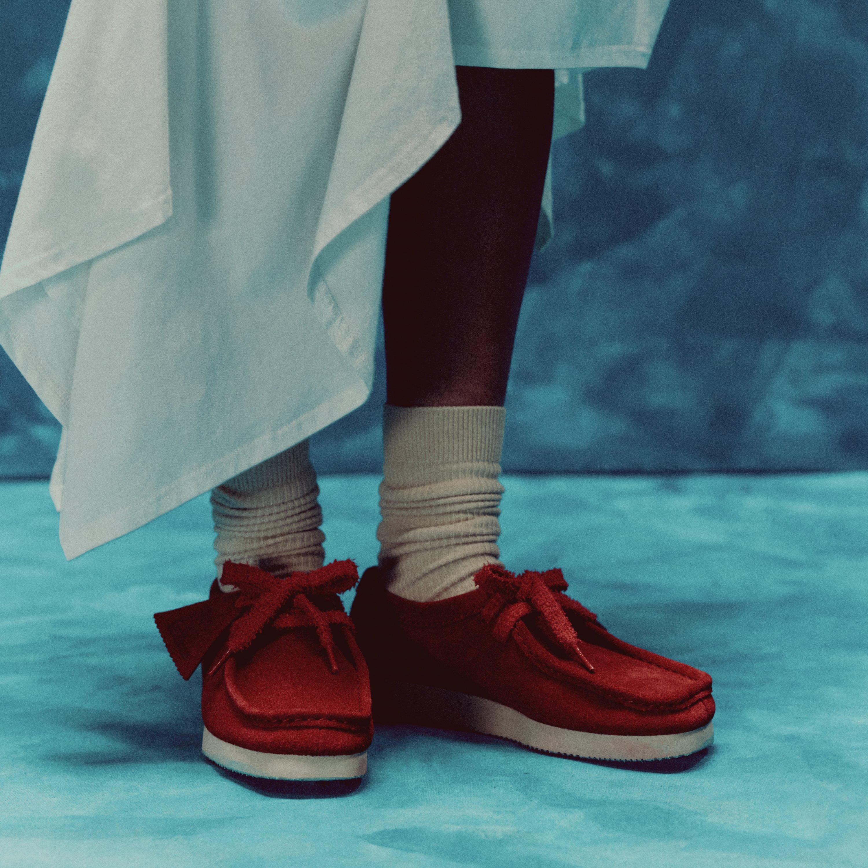 Wallabee Lite — Red (alternate view)
