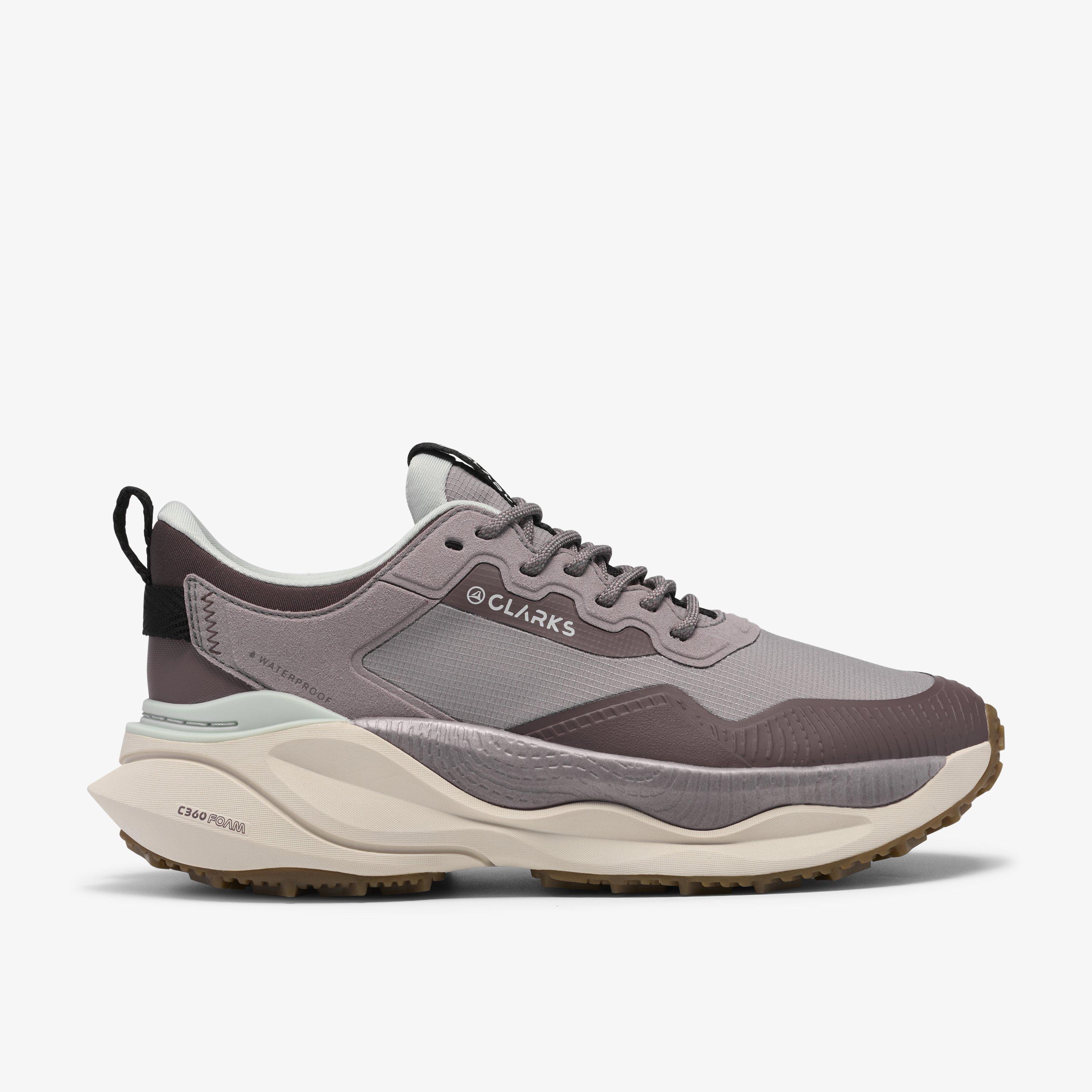 Pace Trail Go Waterproof  Mauve Combination Trainers, view 1 of 6