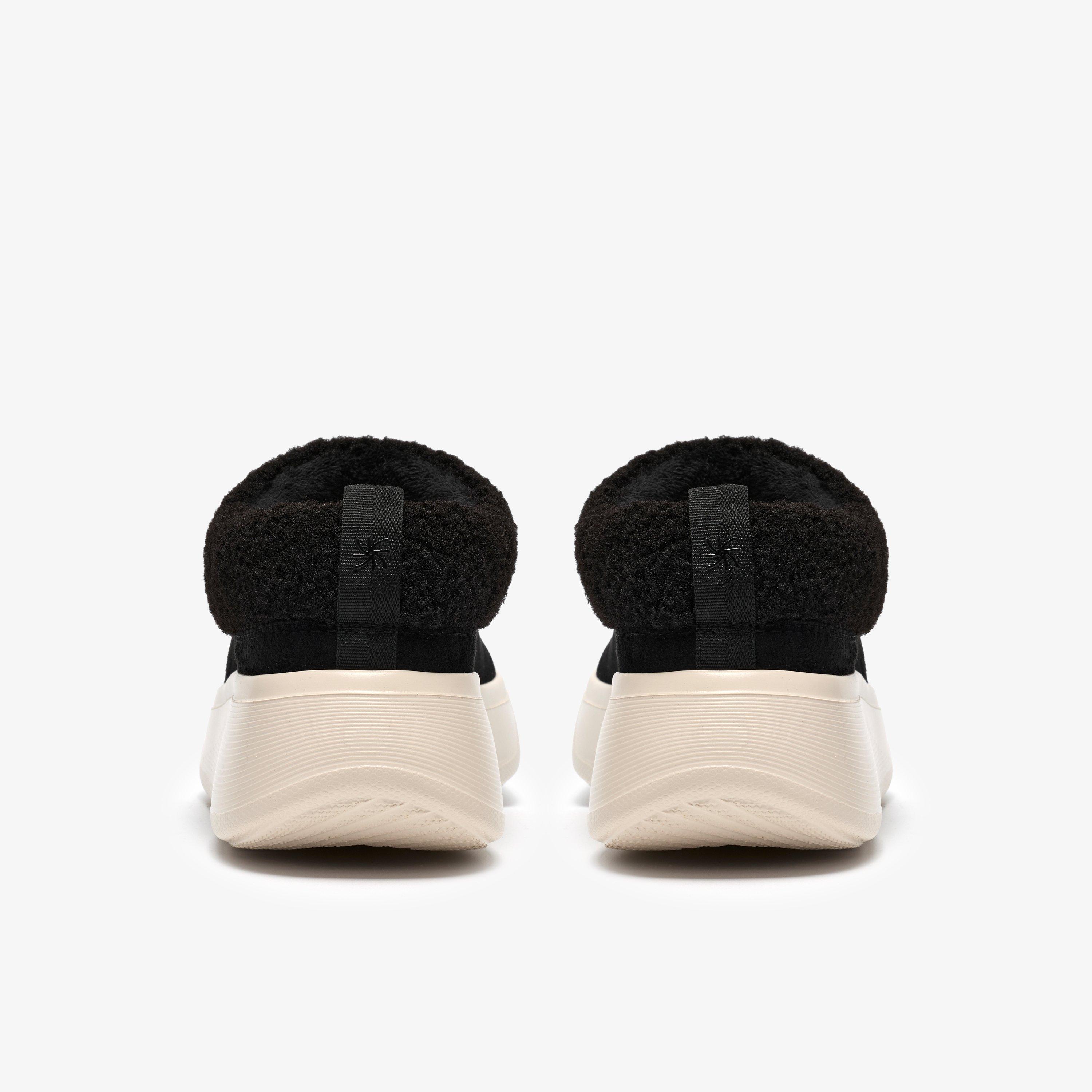 Solevana Cozy Black Mules Slip Ons, view 5 of 6