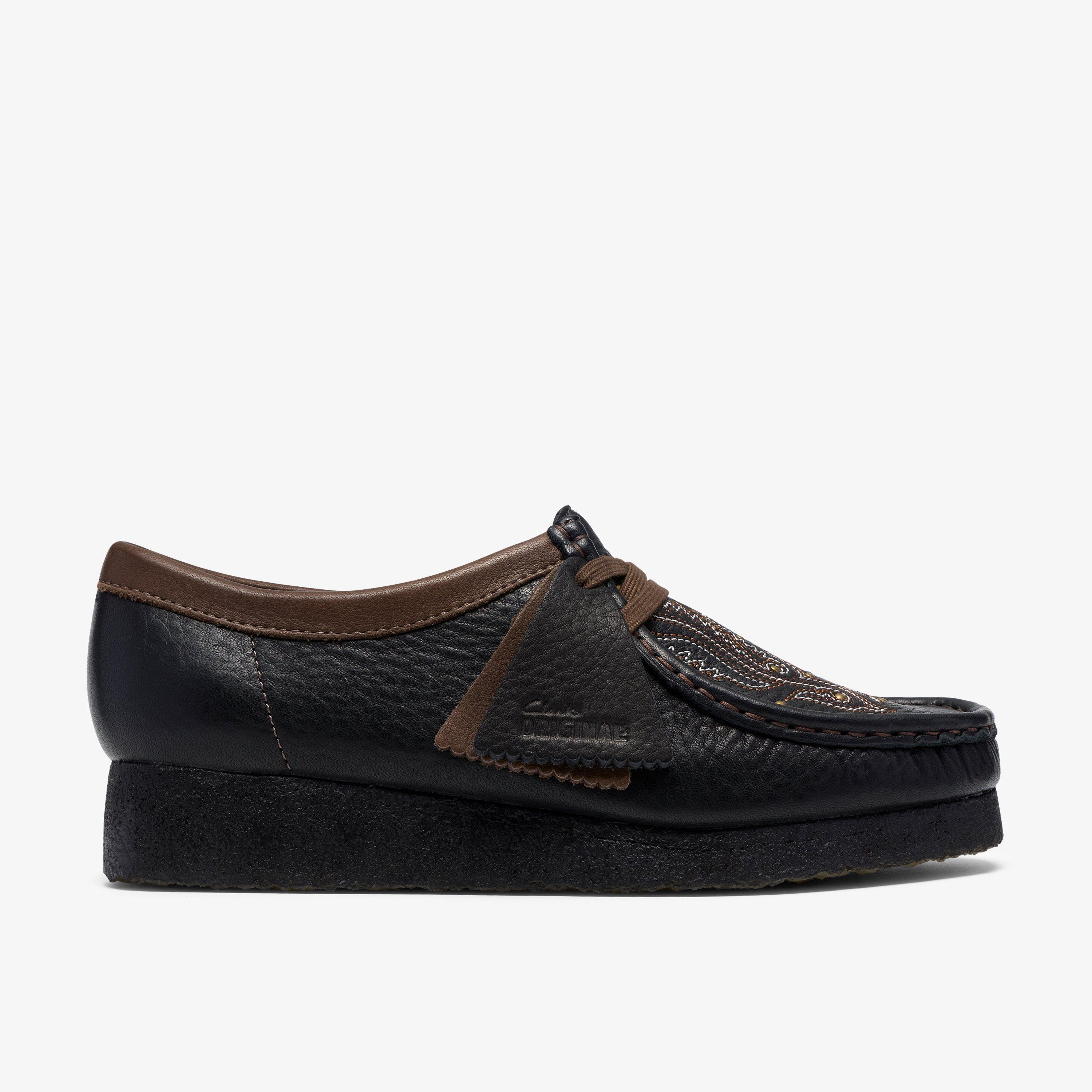 Womens Wallabee. Black Interest Shoes | Clarks