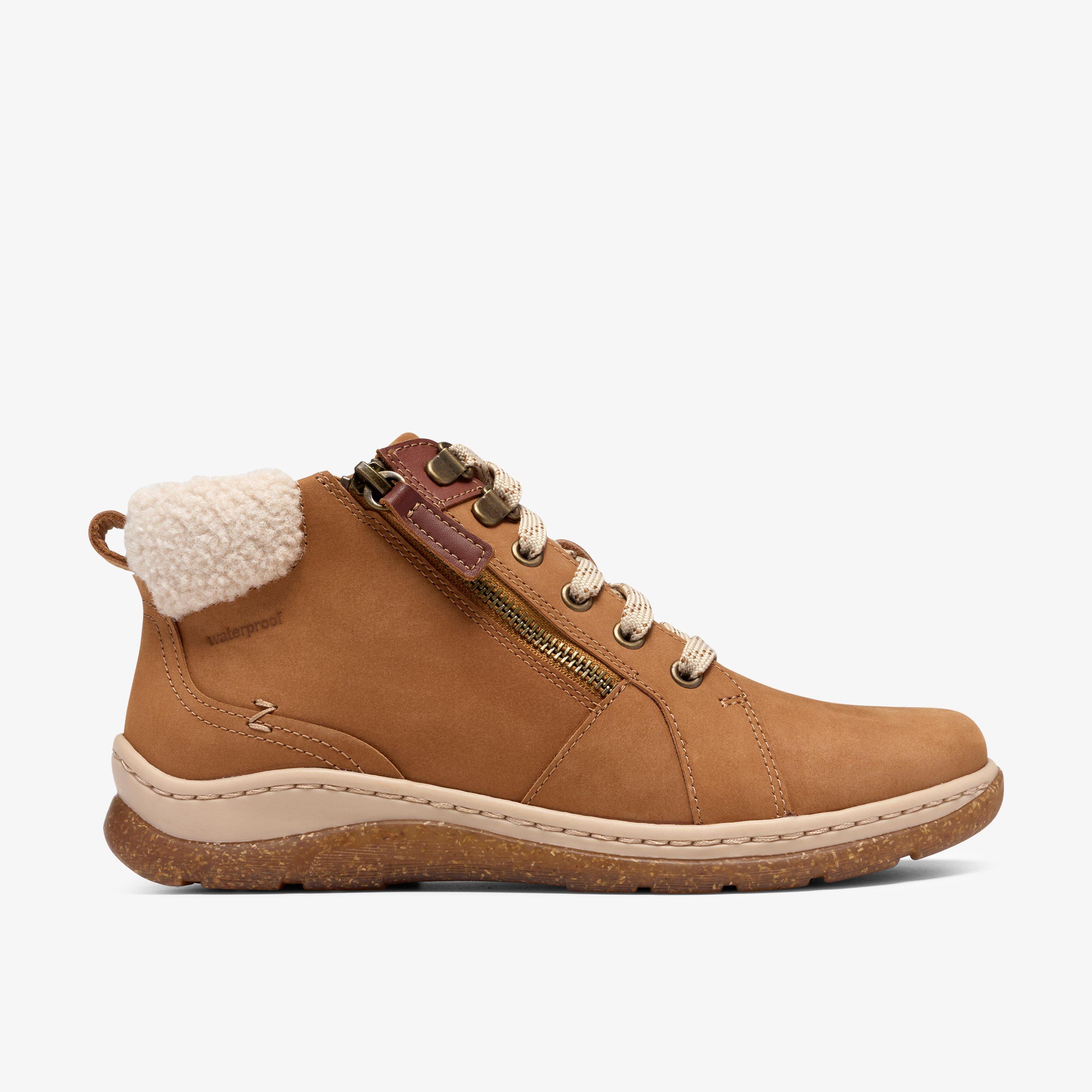 Orlene Top Waterproof  Tan Suede Chelsea Boots Ankle Boots Lace Up, view 1 of 6