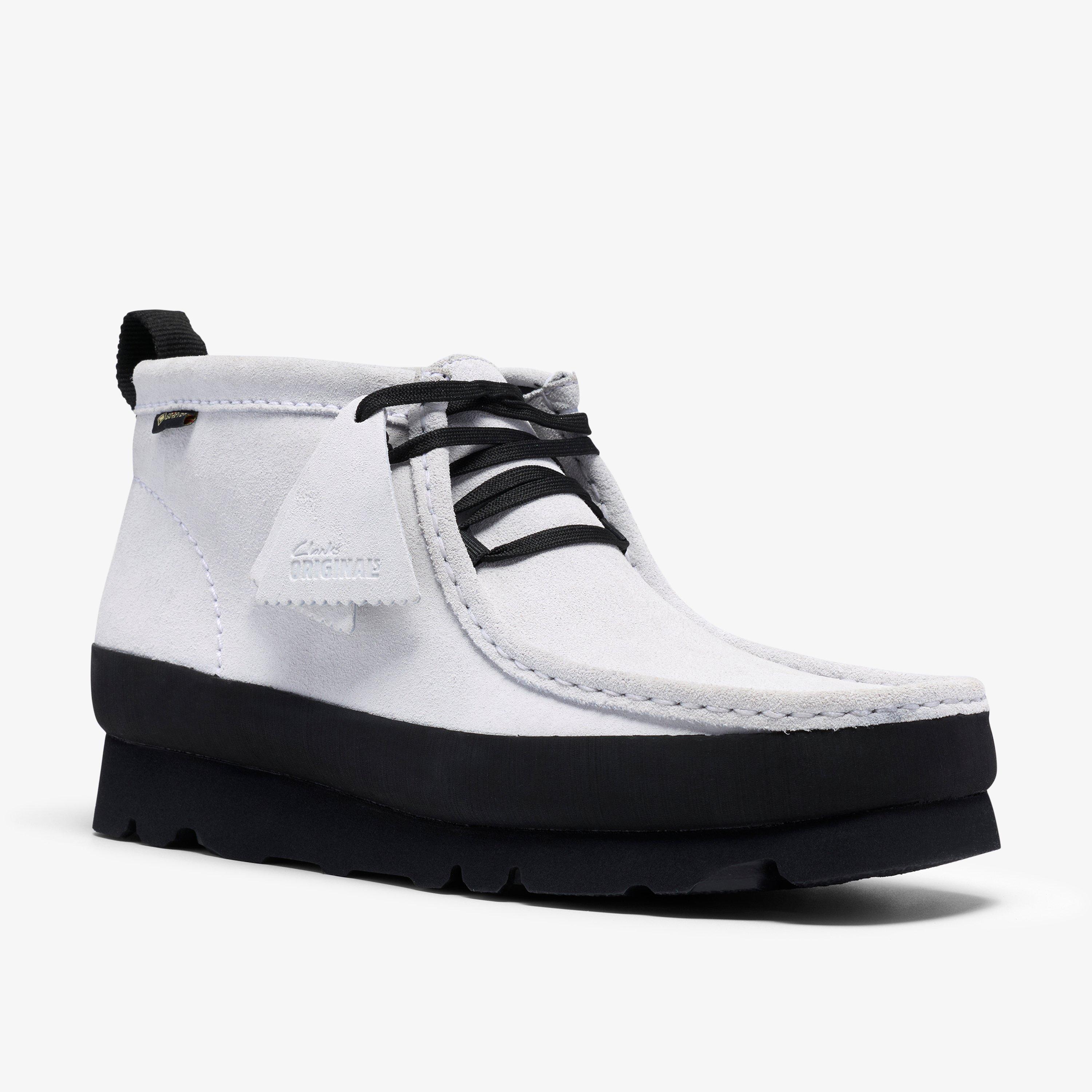 Walla Boot GORE-TEX Ice Blue Suede Ankle Boots Wallabee Lace Up, view 7 of 8