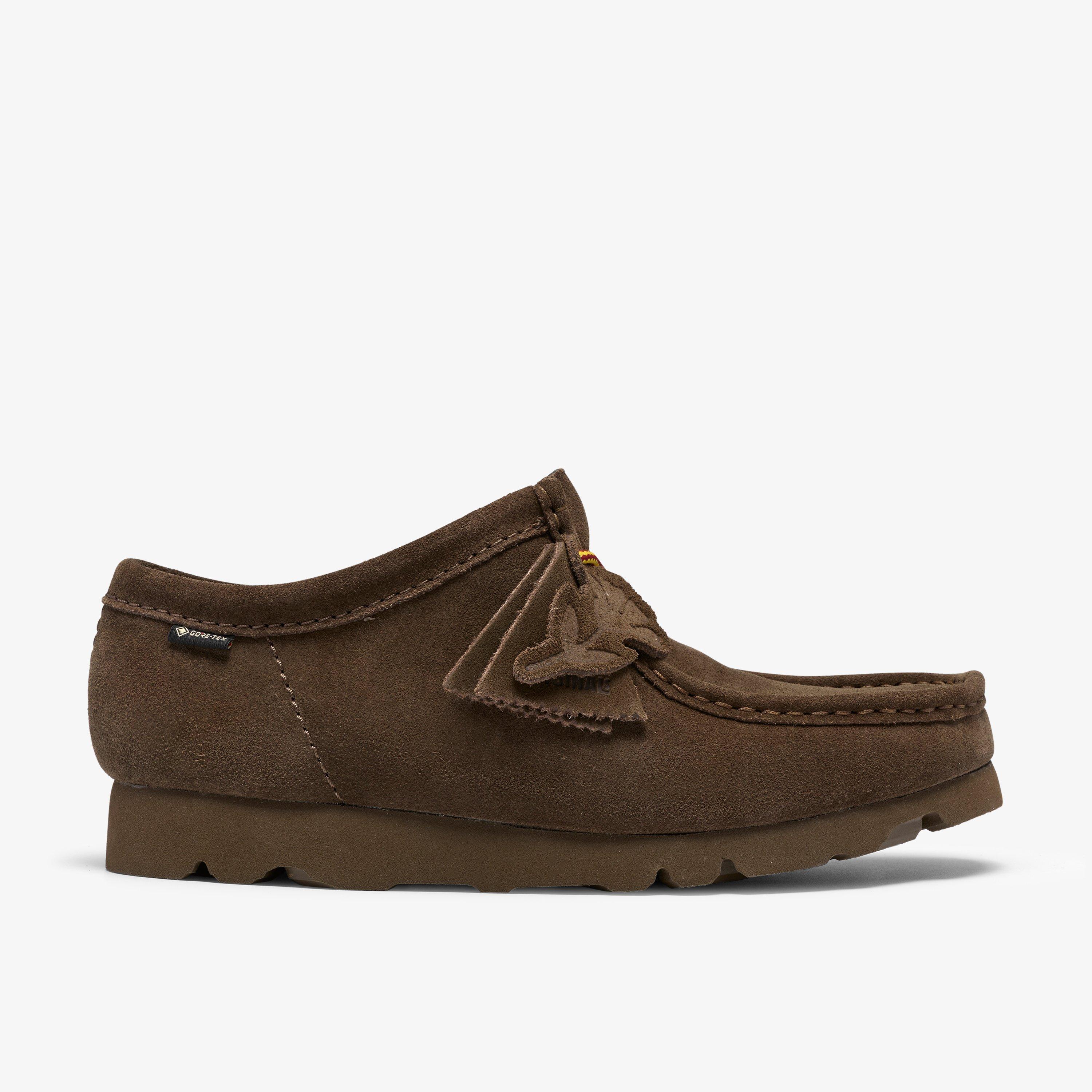 Wallabee Gore-tex Dark Olive Suede Wallabees, view 1 of 8