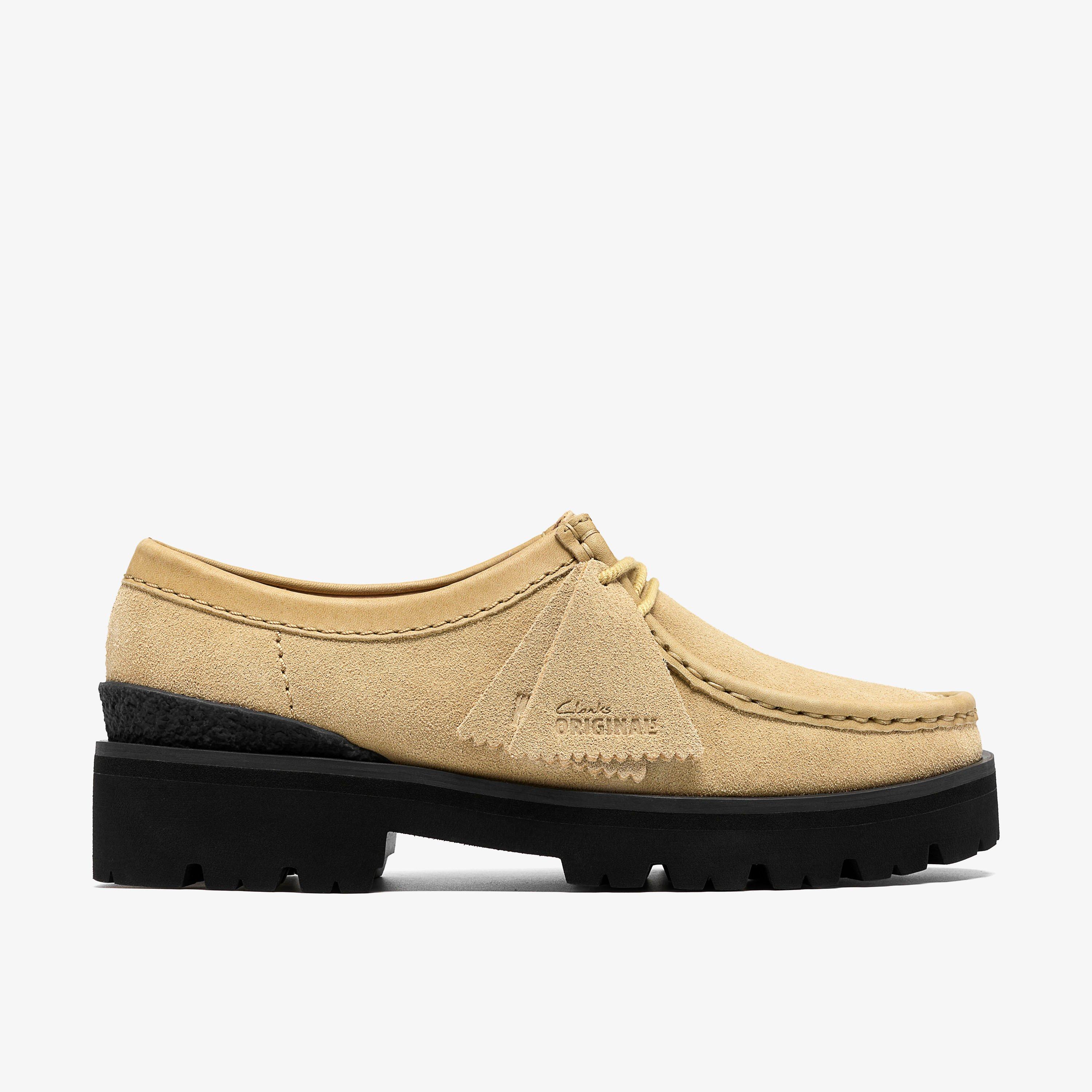 Walla Yukoner. Daim combiné érable Wallabee Chaussures à lacets, view 1 of 8