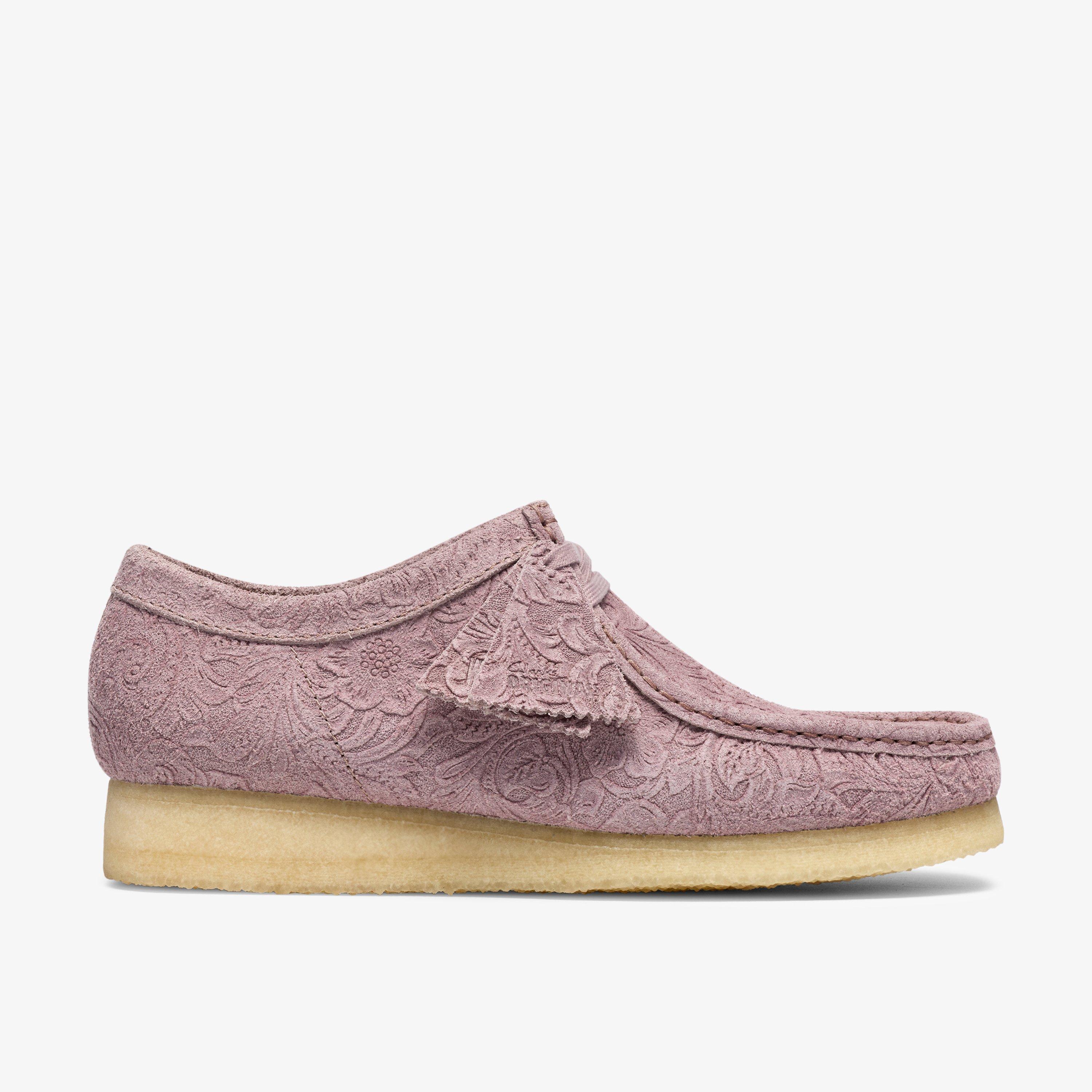 Wallabee Dusty Pink Embossed Wallabees, view 1 of 8