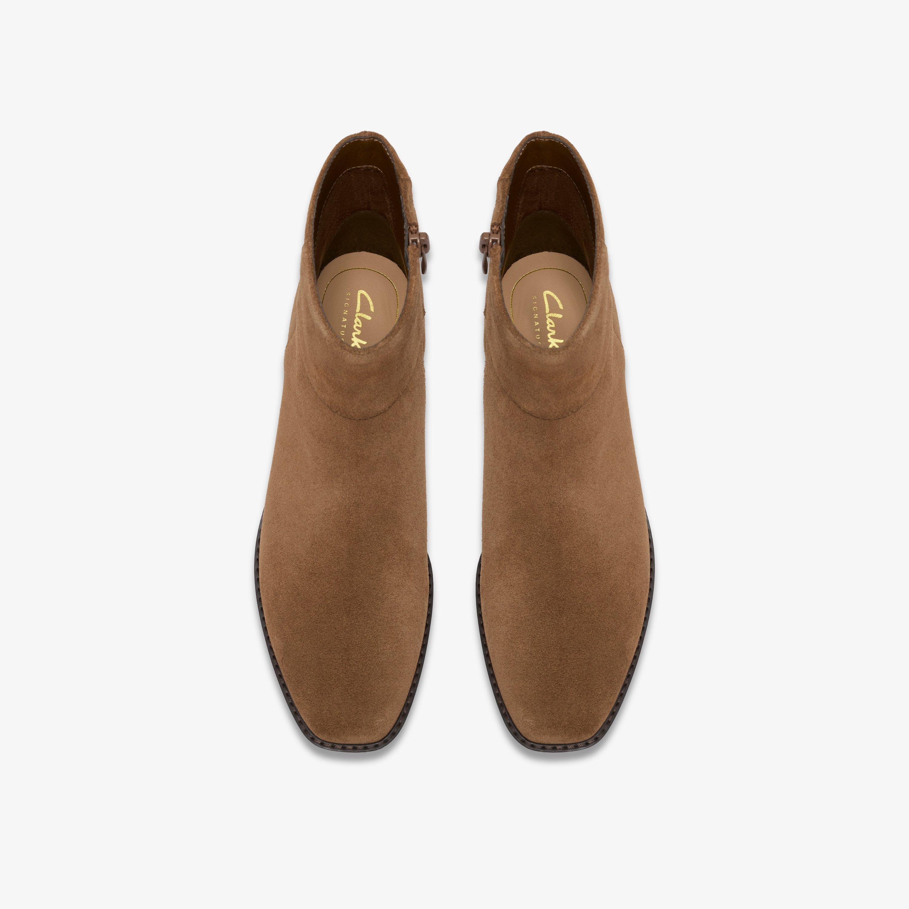 Wrenn Top Walnut Suede Ankle Boots, view 6 of 6