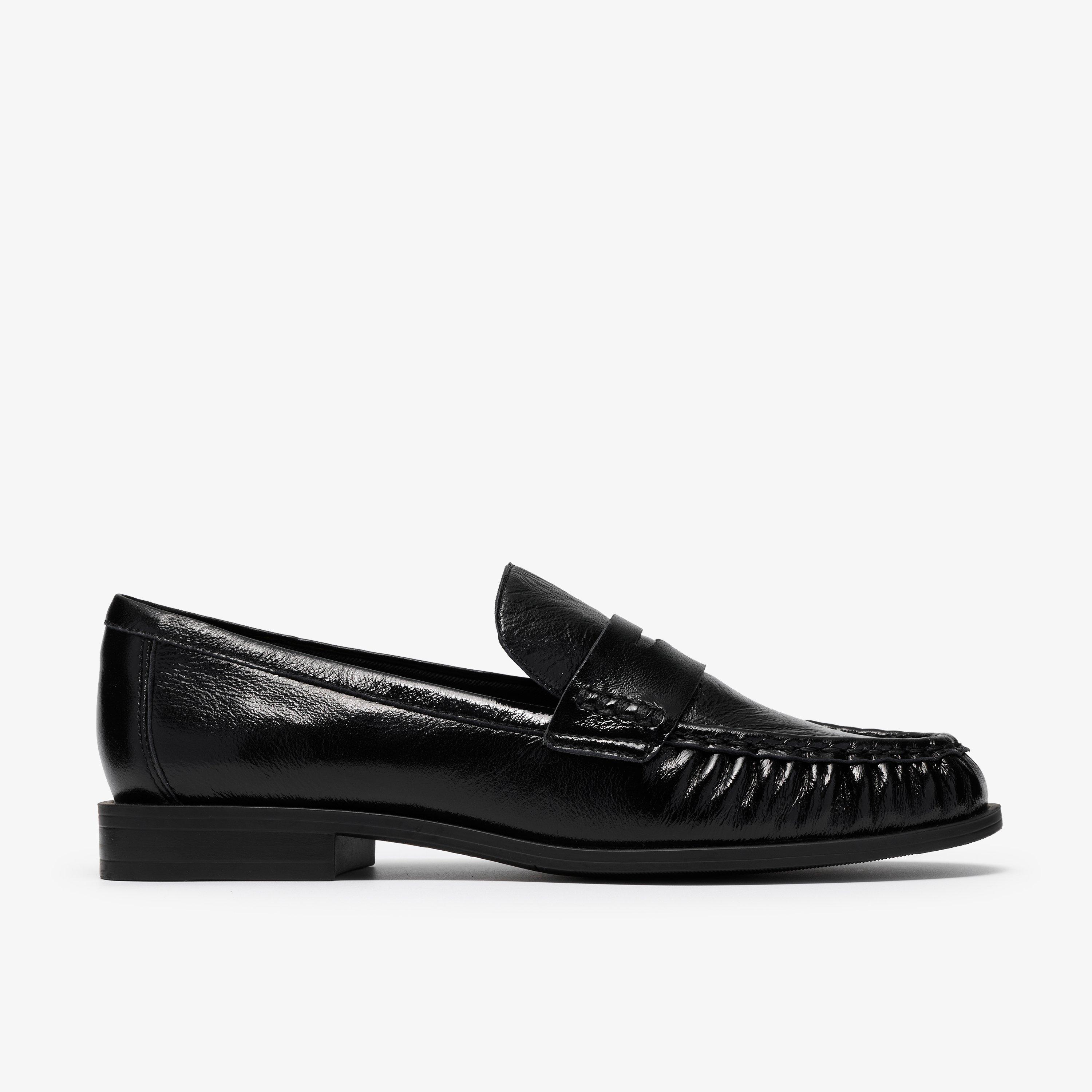 Alixea Walk Black Patent Slip-Ons, view 1 of 6