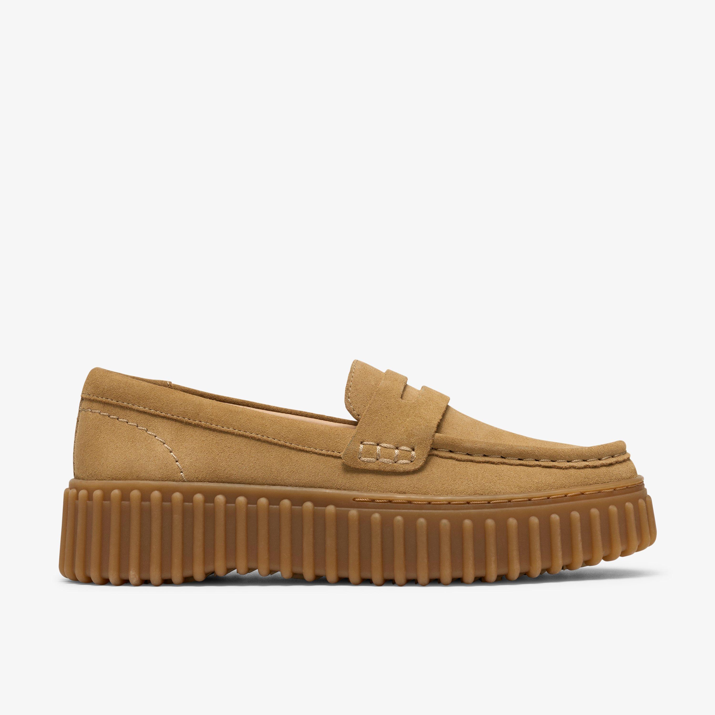Torhill Penny Warm Sand Suede Slip Ons Loafers Torhill, view 1 of 6