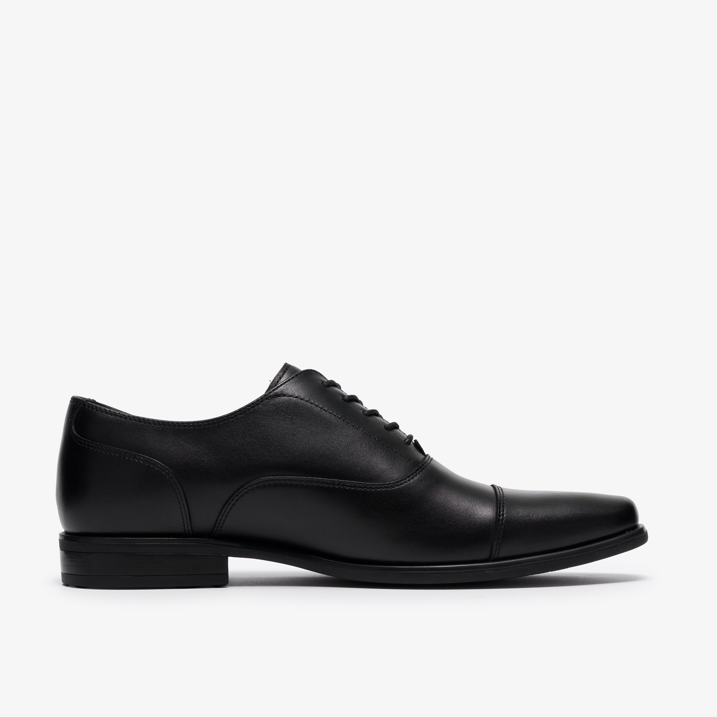 Colkirk Ox Black Leather Oxford Shoes Lace Up, view 1 of 6