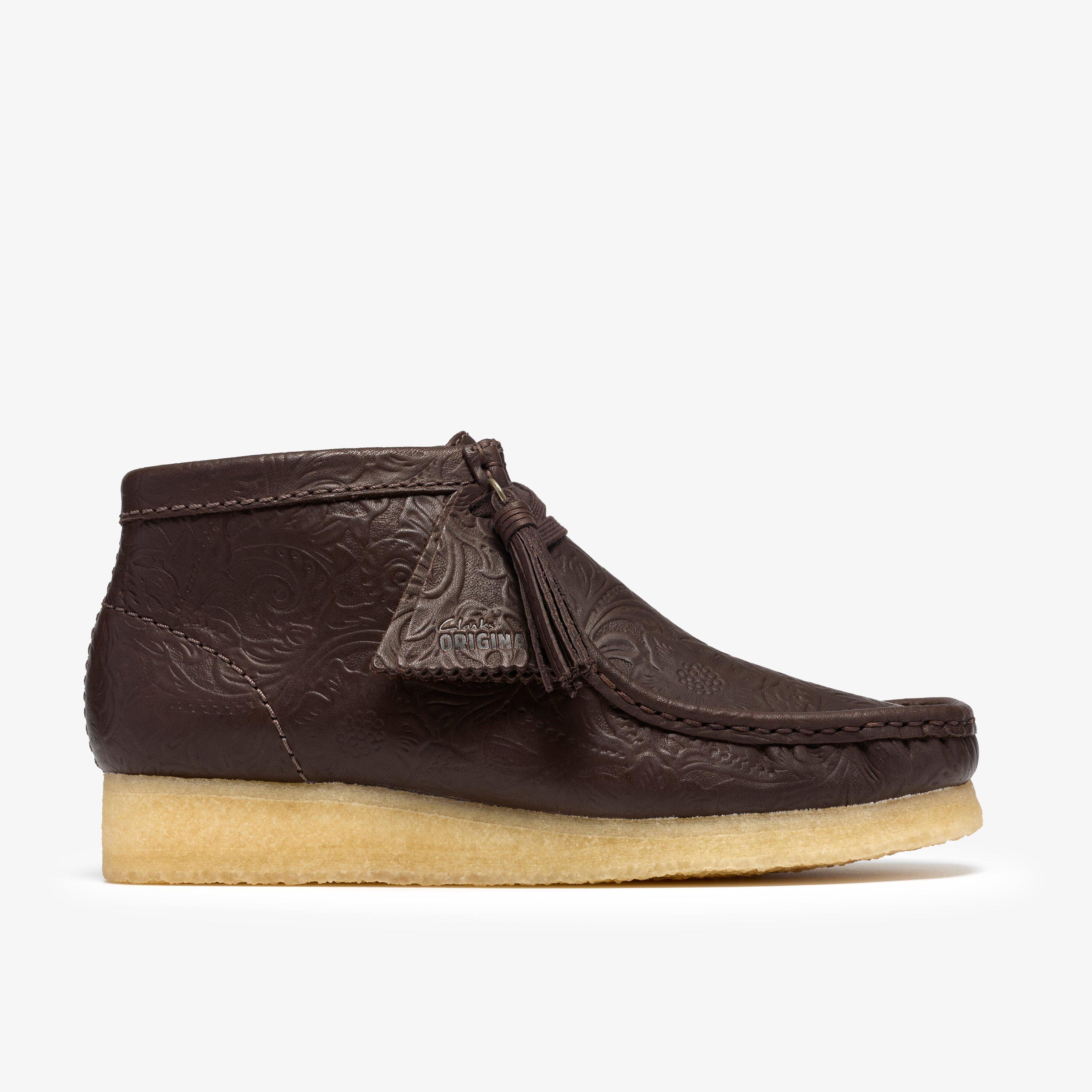 Brown Leather Embossed