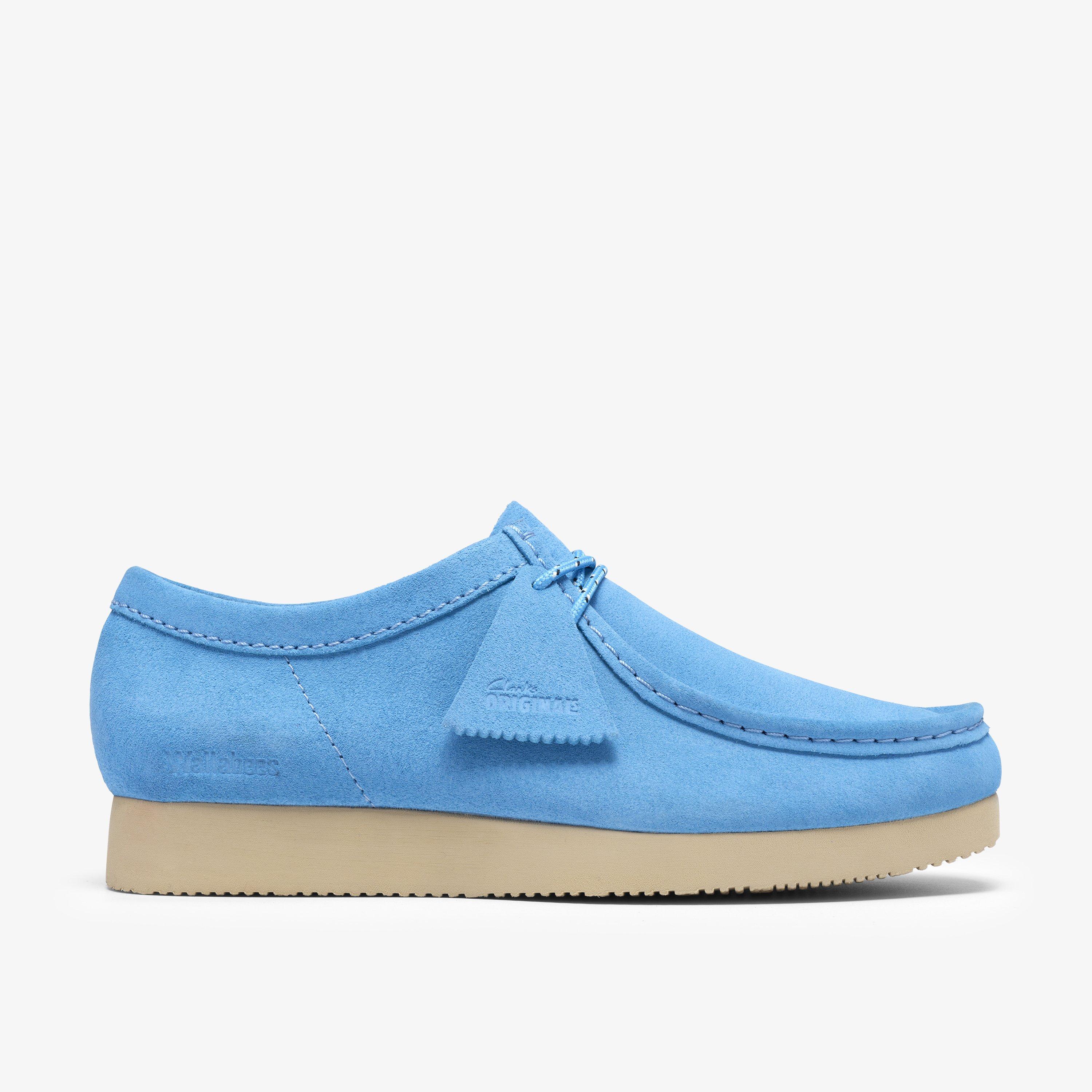 Wallabee Lite Blue Suede Wallabees, view 1 of 8