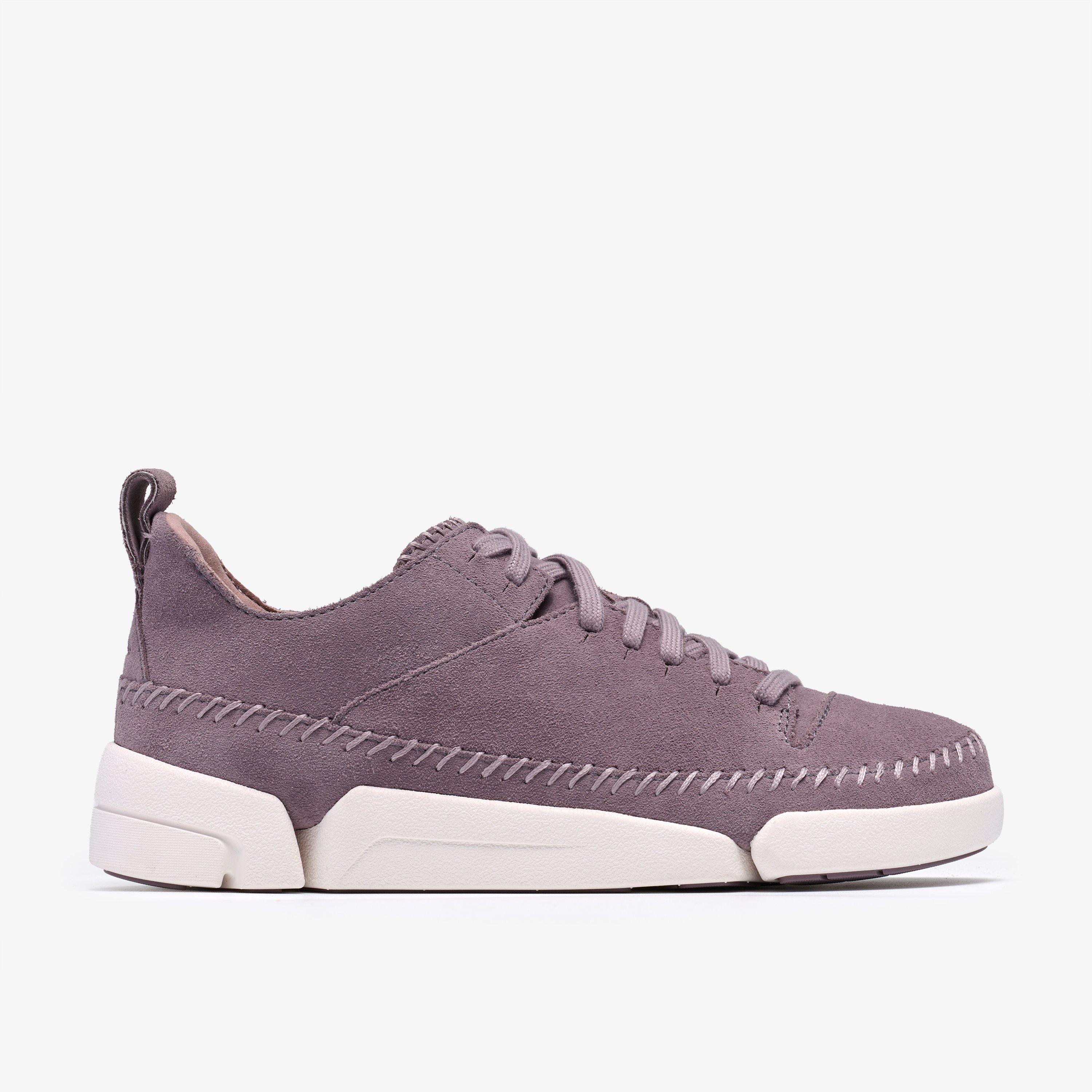 Trigenic2 Flex Mauve Suede Trainers Lace Up, view 1 of 6