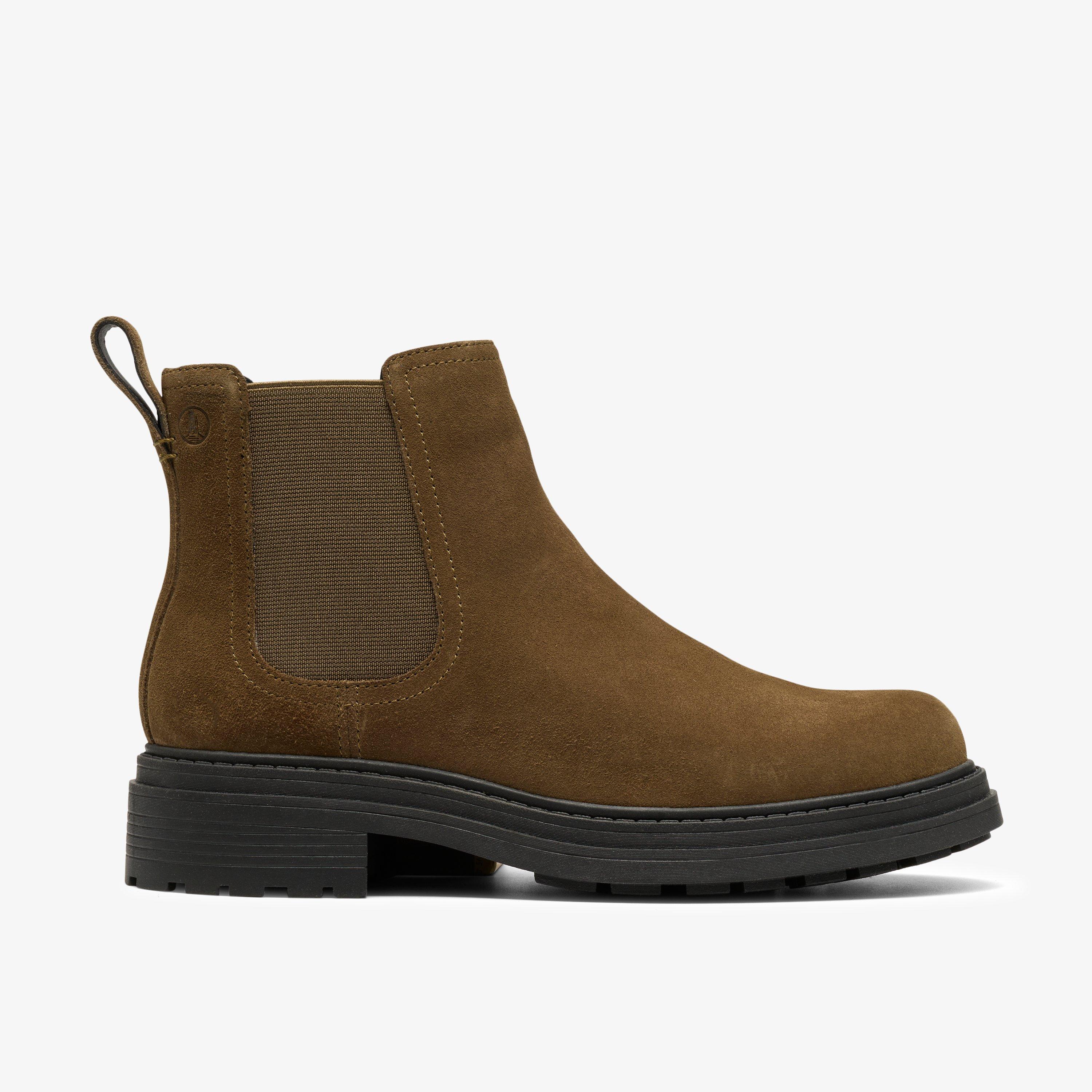 Orinoco3 Lane Olive Suede Chelsea Boots Ankle Boots, view 1 of 6