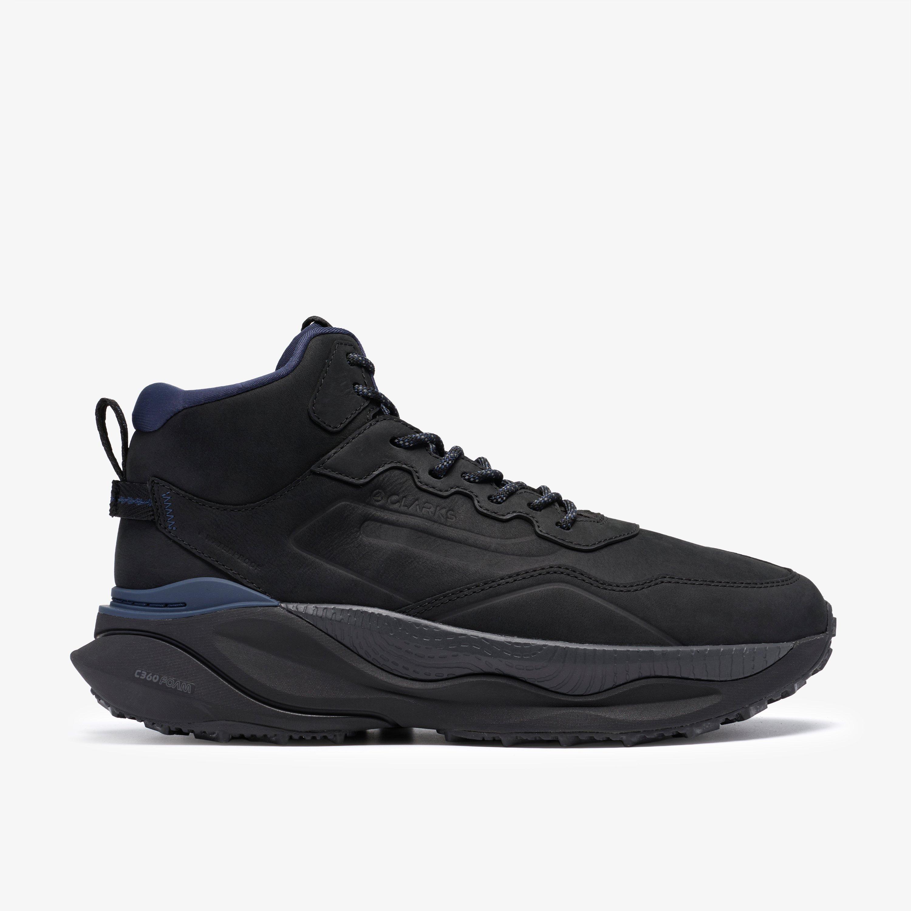 Pace Trail Hi Waterproof Black Walking Sneakers Hiking, view 1 of 6