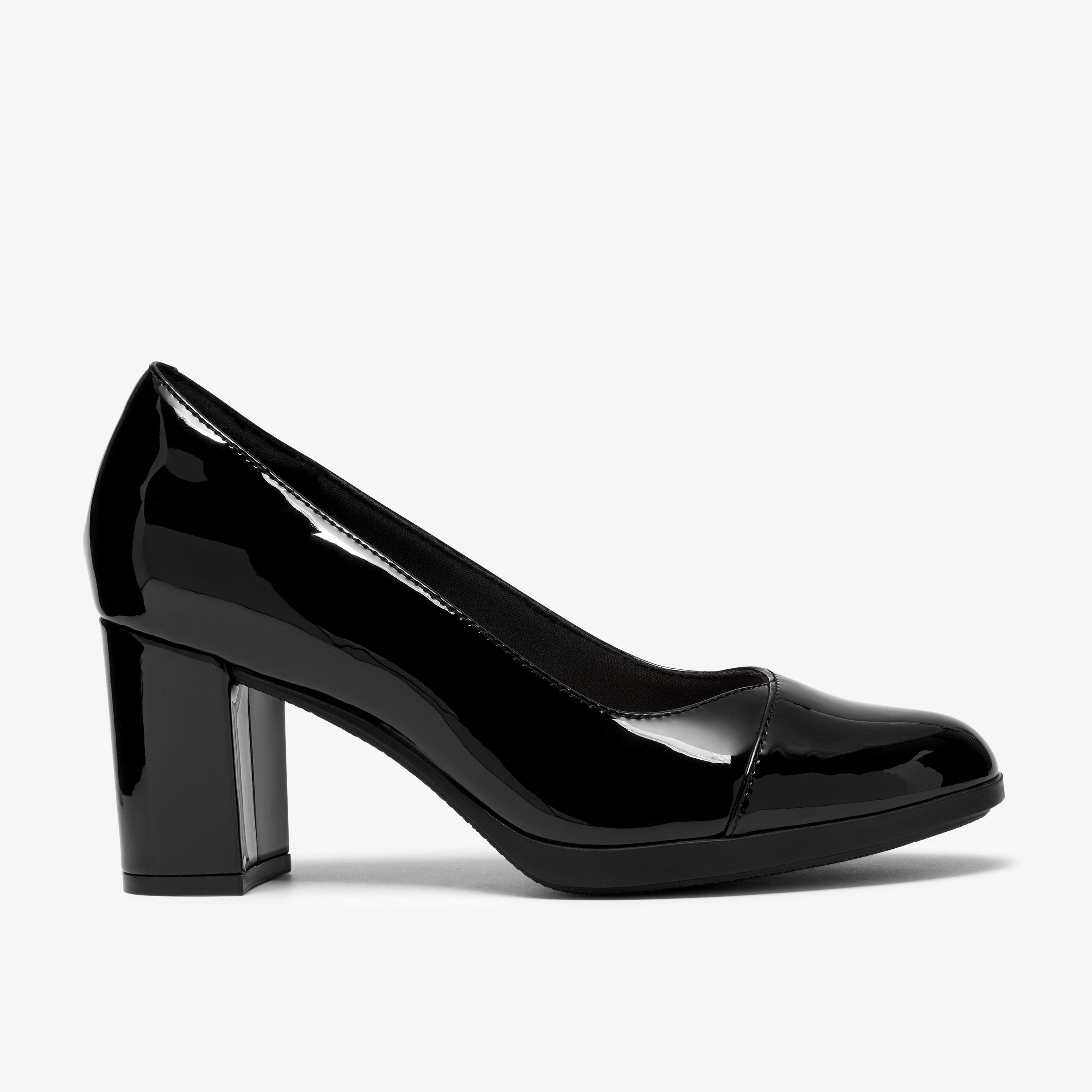 Bayla Rae Black Patent Pumps, view 1 of 6