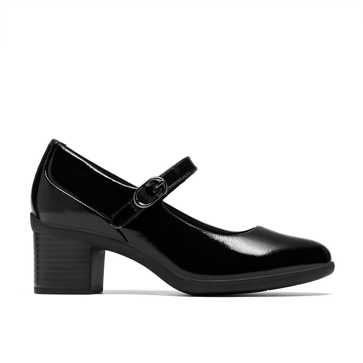 Clarks Womens Shaya Jane Pumps,Mary Janes,Block Heel
