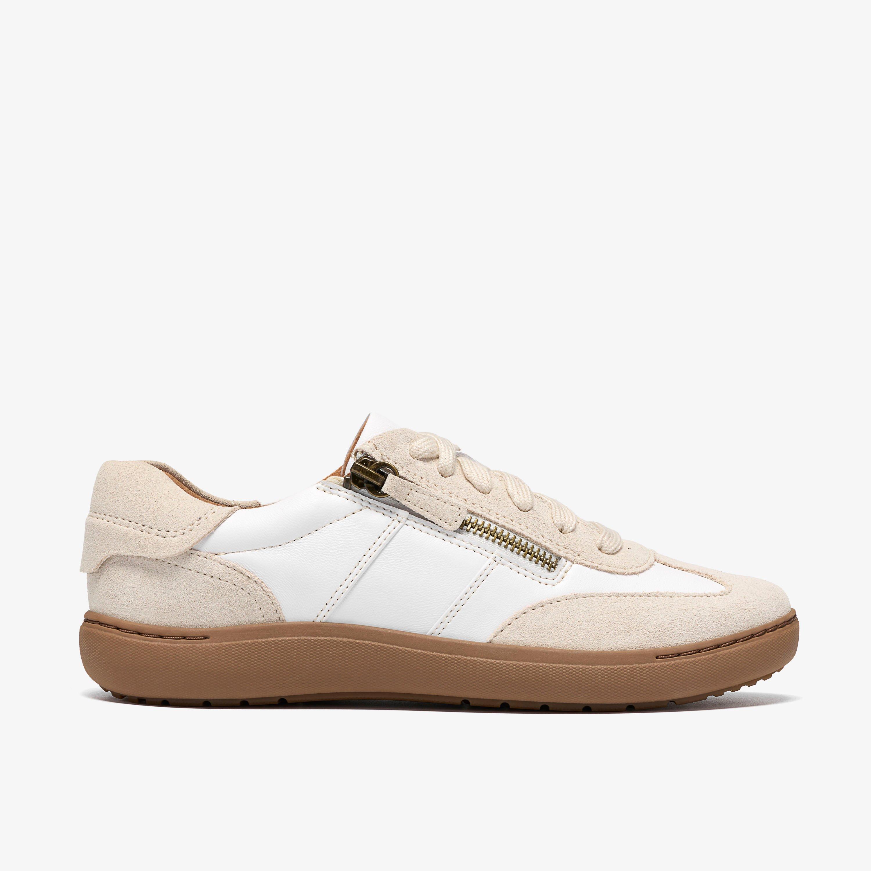 Nalle T-Toe White Leather Trainers, view 1 of 6