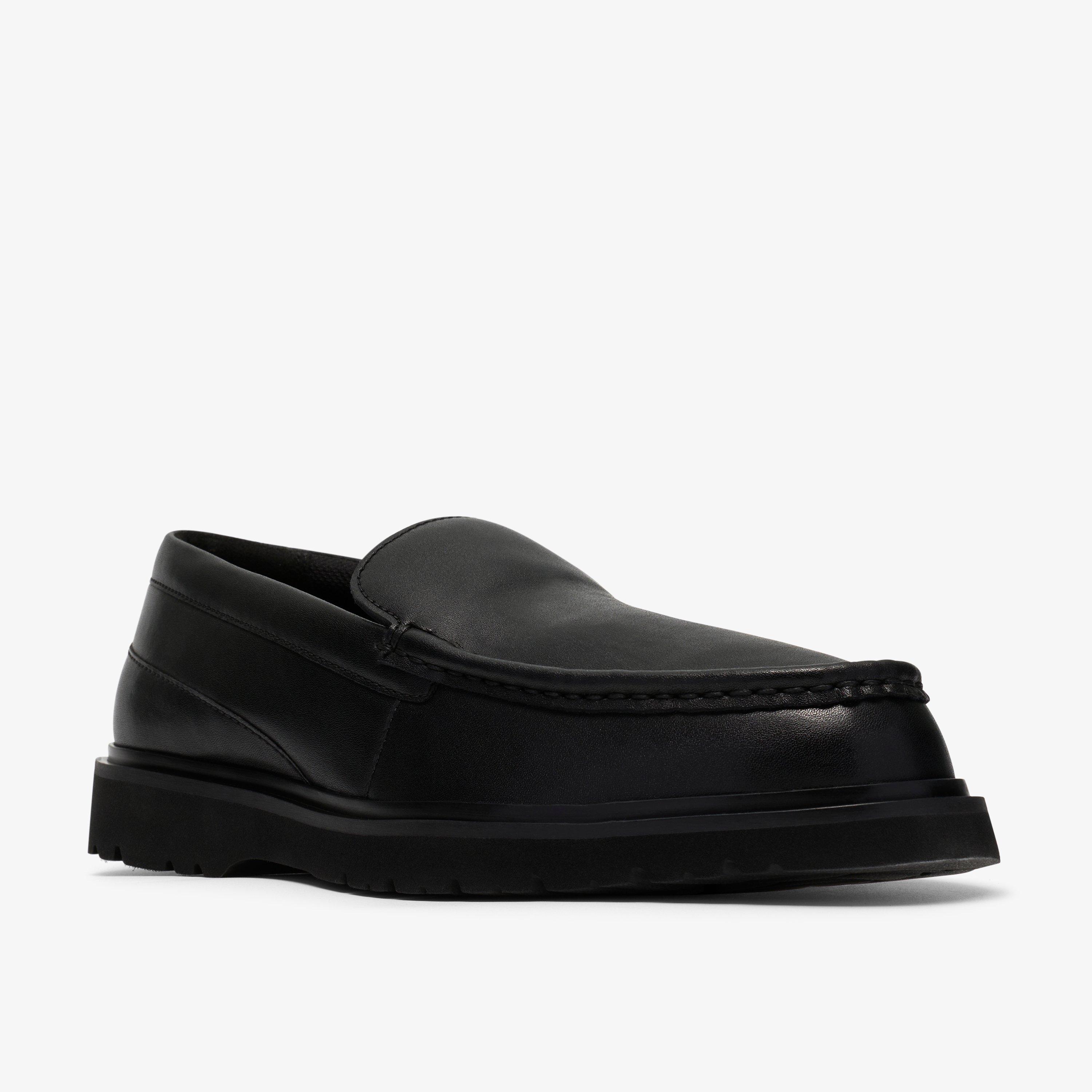 Weltridge Step Black Loafers Slip Ons, view 4 of 6