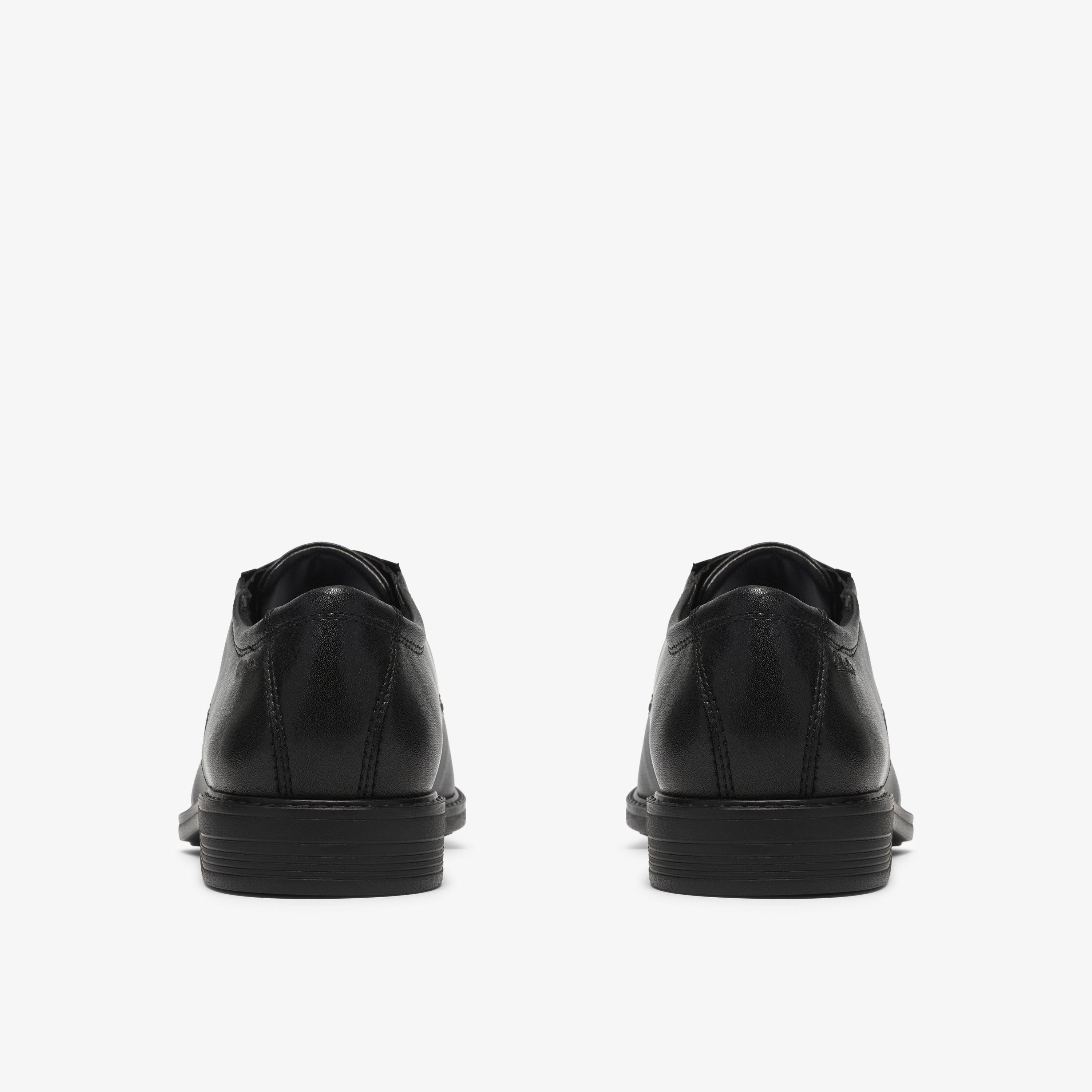 Cosgrove Plain Black Lace Up Derby Shoes, view 5 of 6