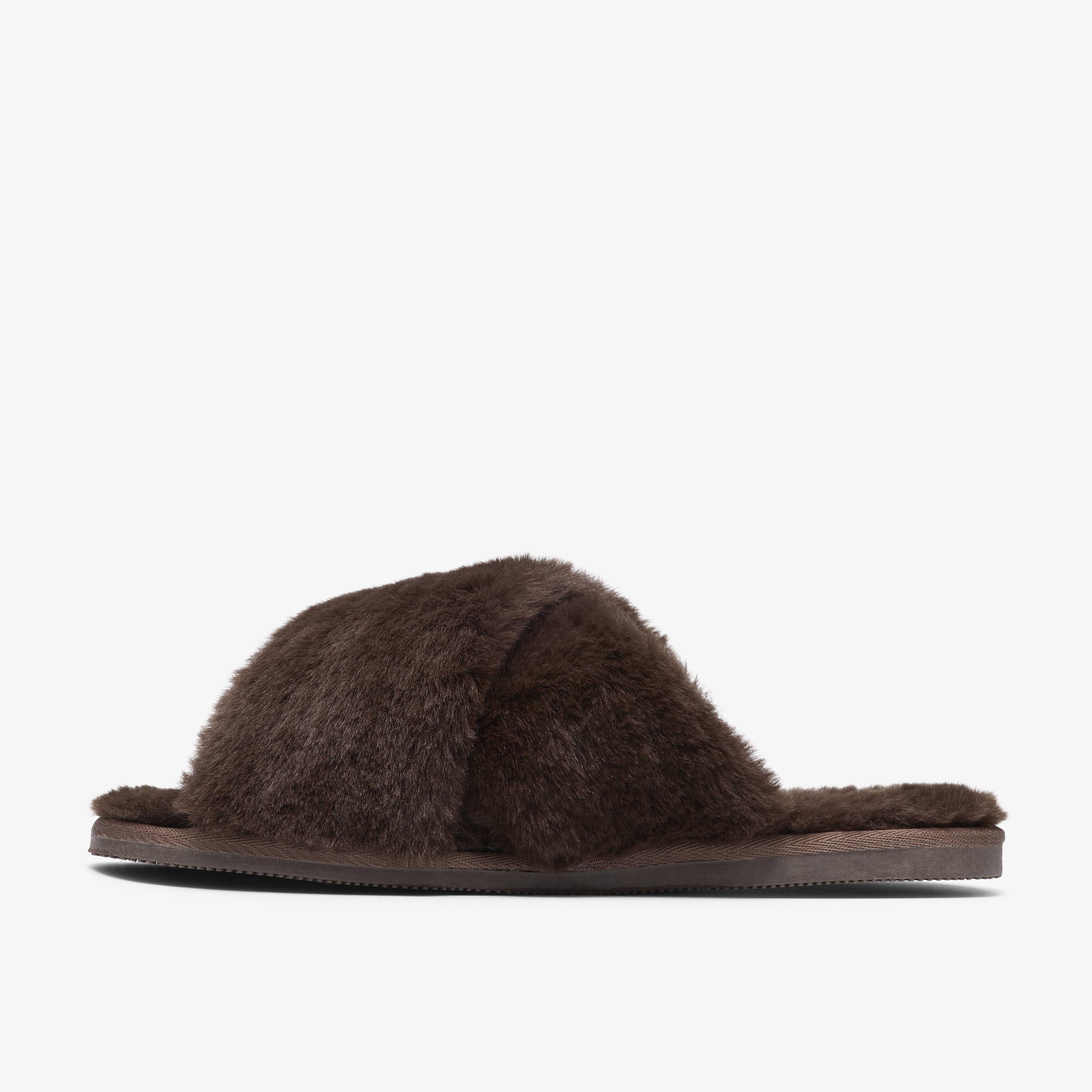 Myra Mule Chocolate Slip Ons Slippers, view 2 of 6